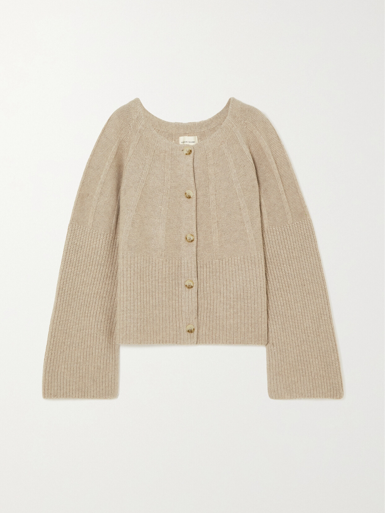 LOULOU STUDIO - Lanta Cashmere Cardigan - Neutrals