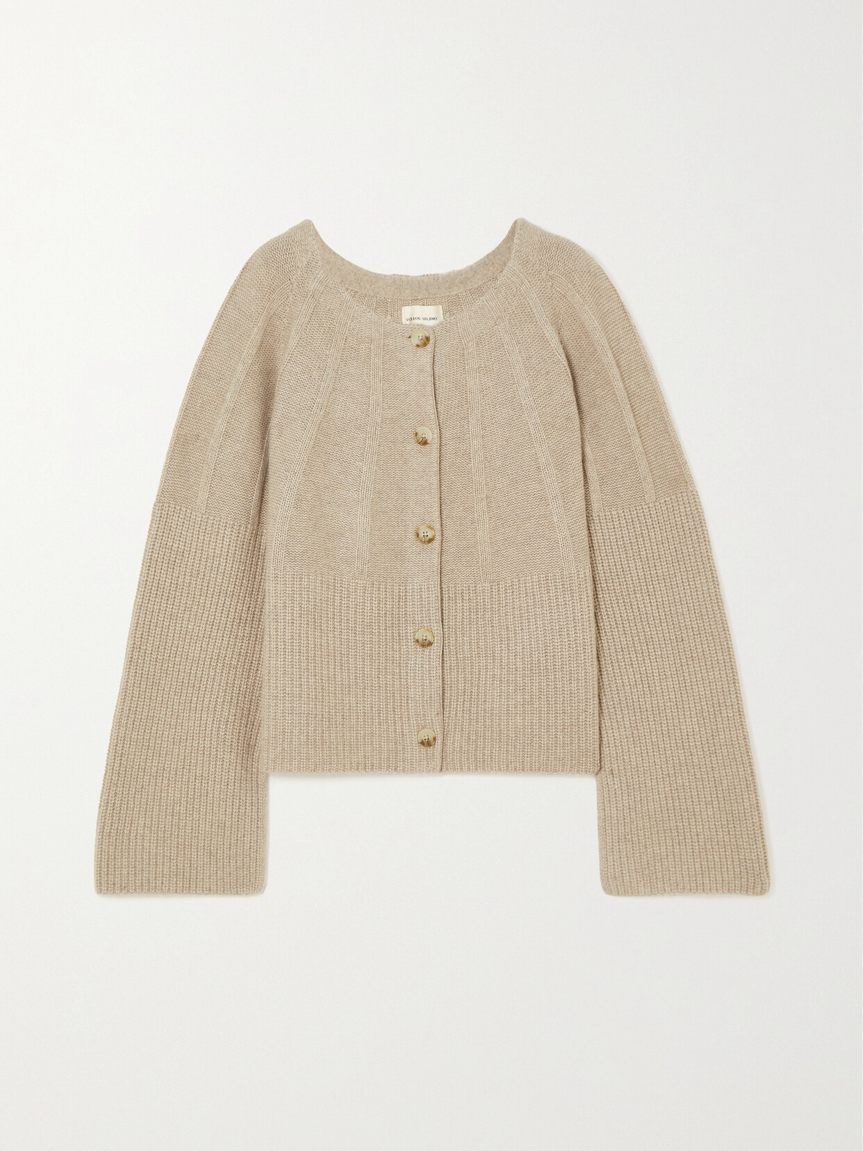 LOULOU STUDIO - Lanta Cashmere Cardigan - Neutrals