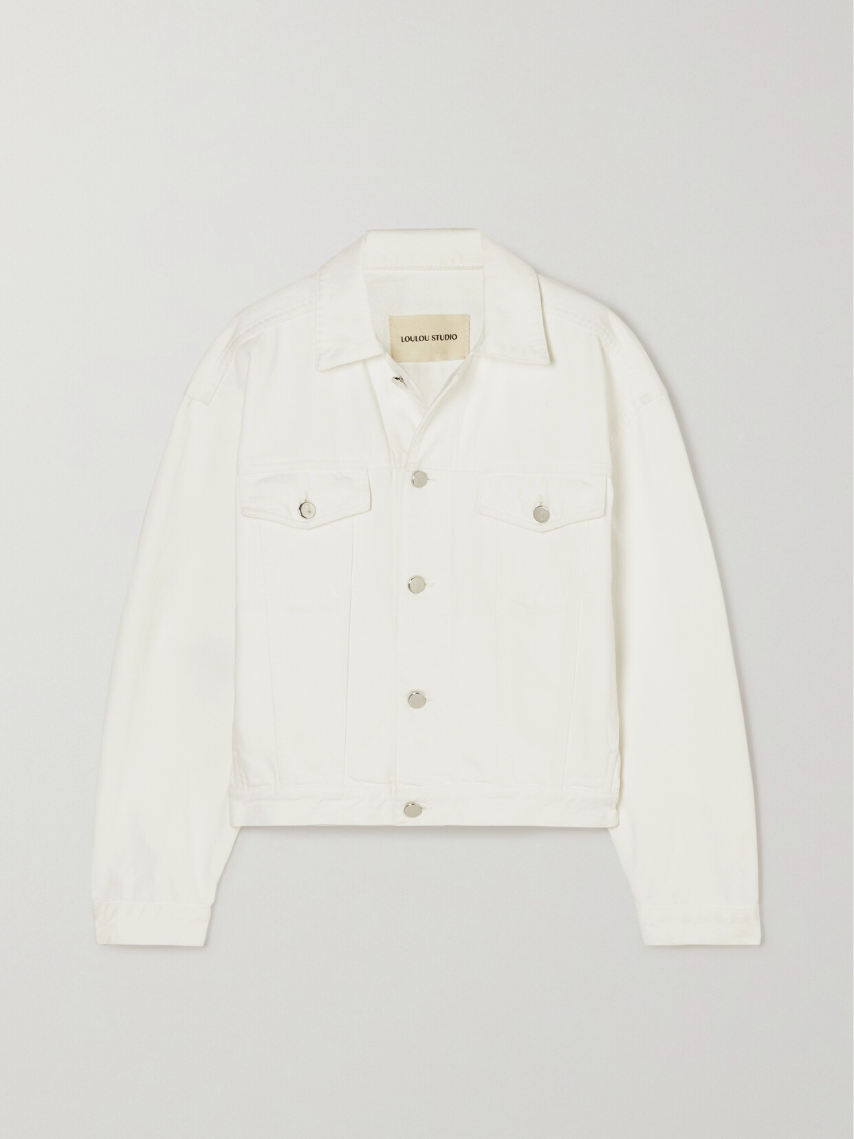 LOULOU STUDIO - Dave Denim Jacket - Ivory