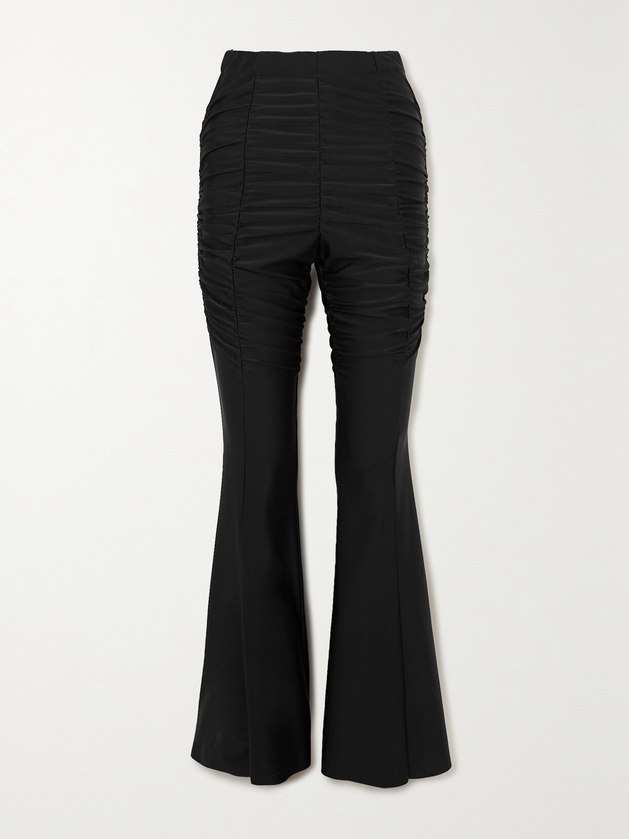 AZ Factory - + Ester Manas Ruched Stretch-knit Flared Pants - Black