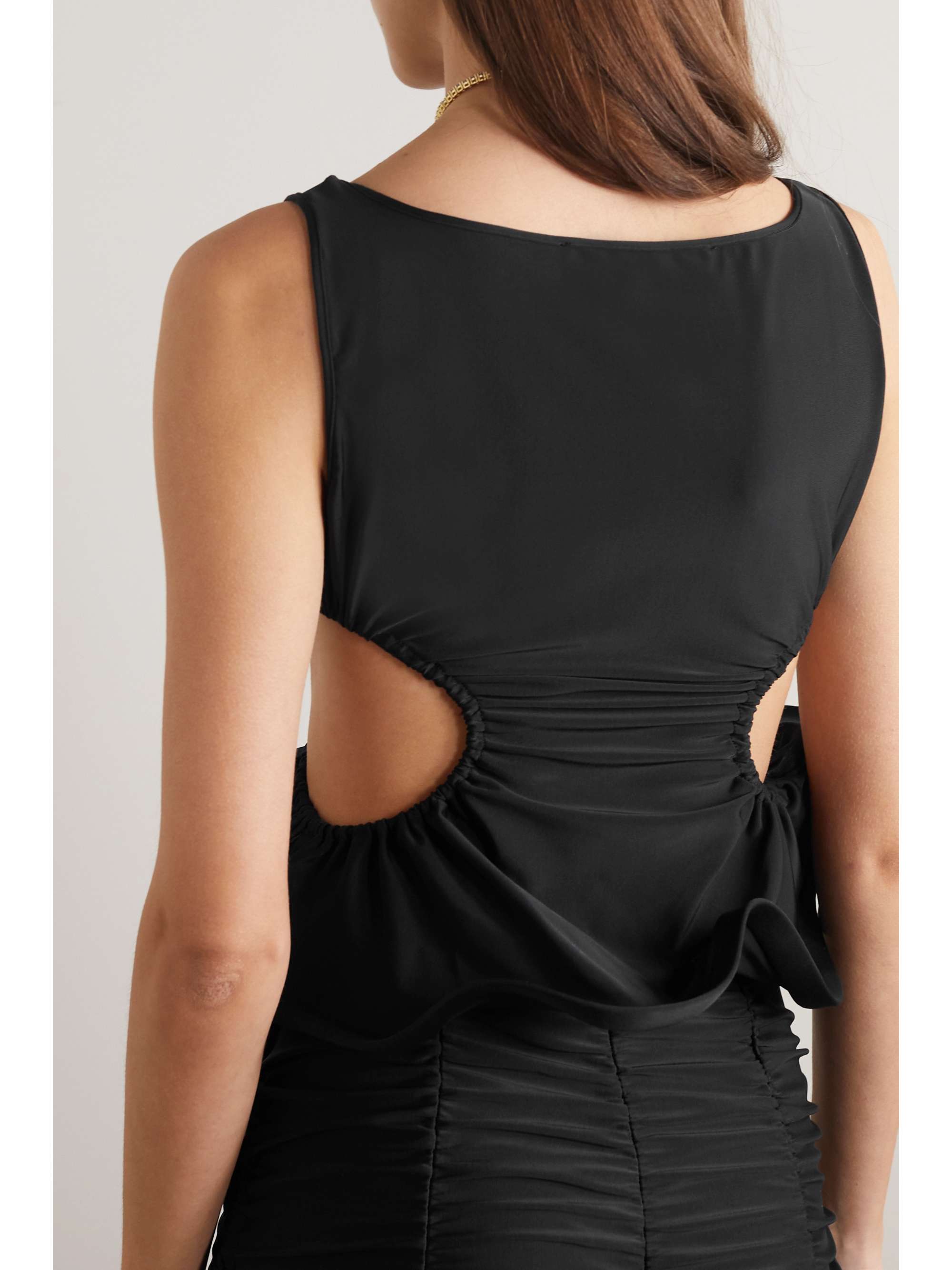 AZ FACTORY + Ester Manas ruffled stretch-jersey top