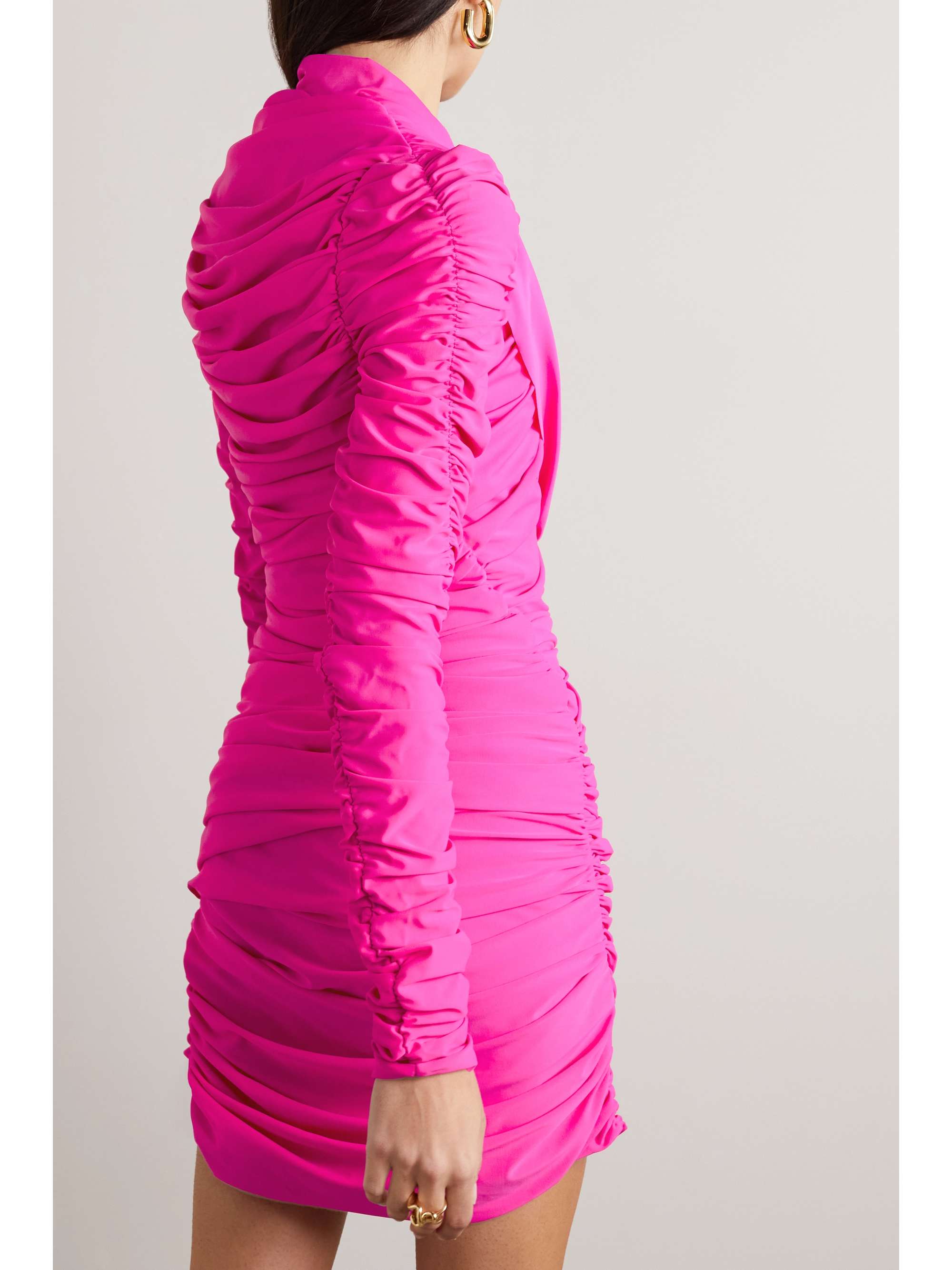 AZ FACTORY + Ester Manas draped stretch-jersey mini dress