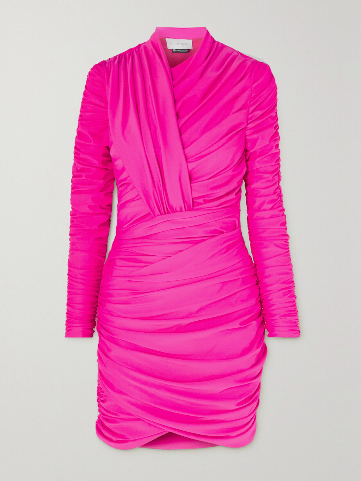 AZ Factory - + Ester Manas Draped Stretch-jersey Mini Dress - Pink