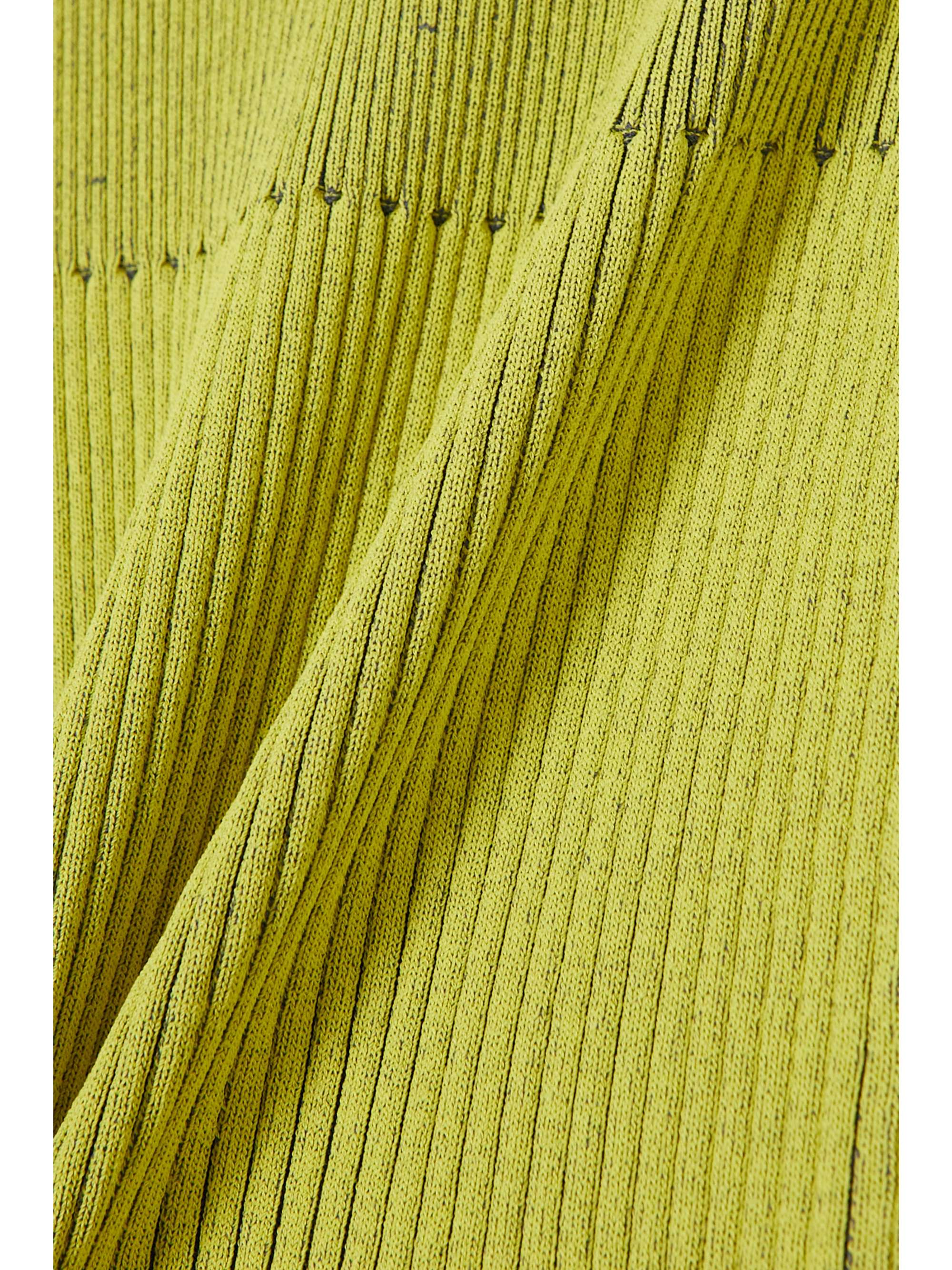 AZ FACTORY + Ester Manas tie-back ruffled ribbed-knit skirt