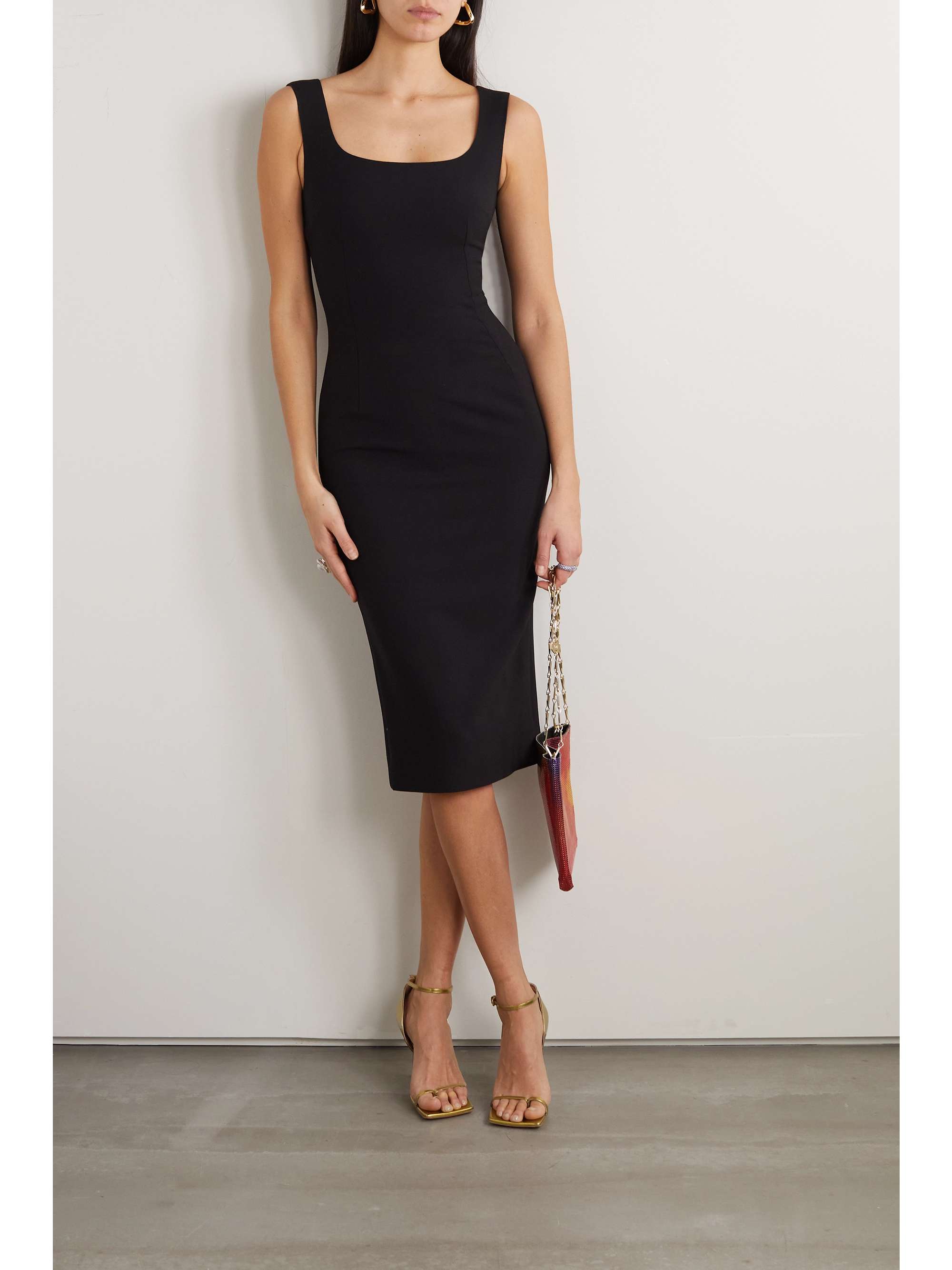 DOLCE & GABBANA Wool-blend midi dress