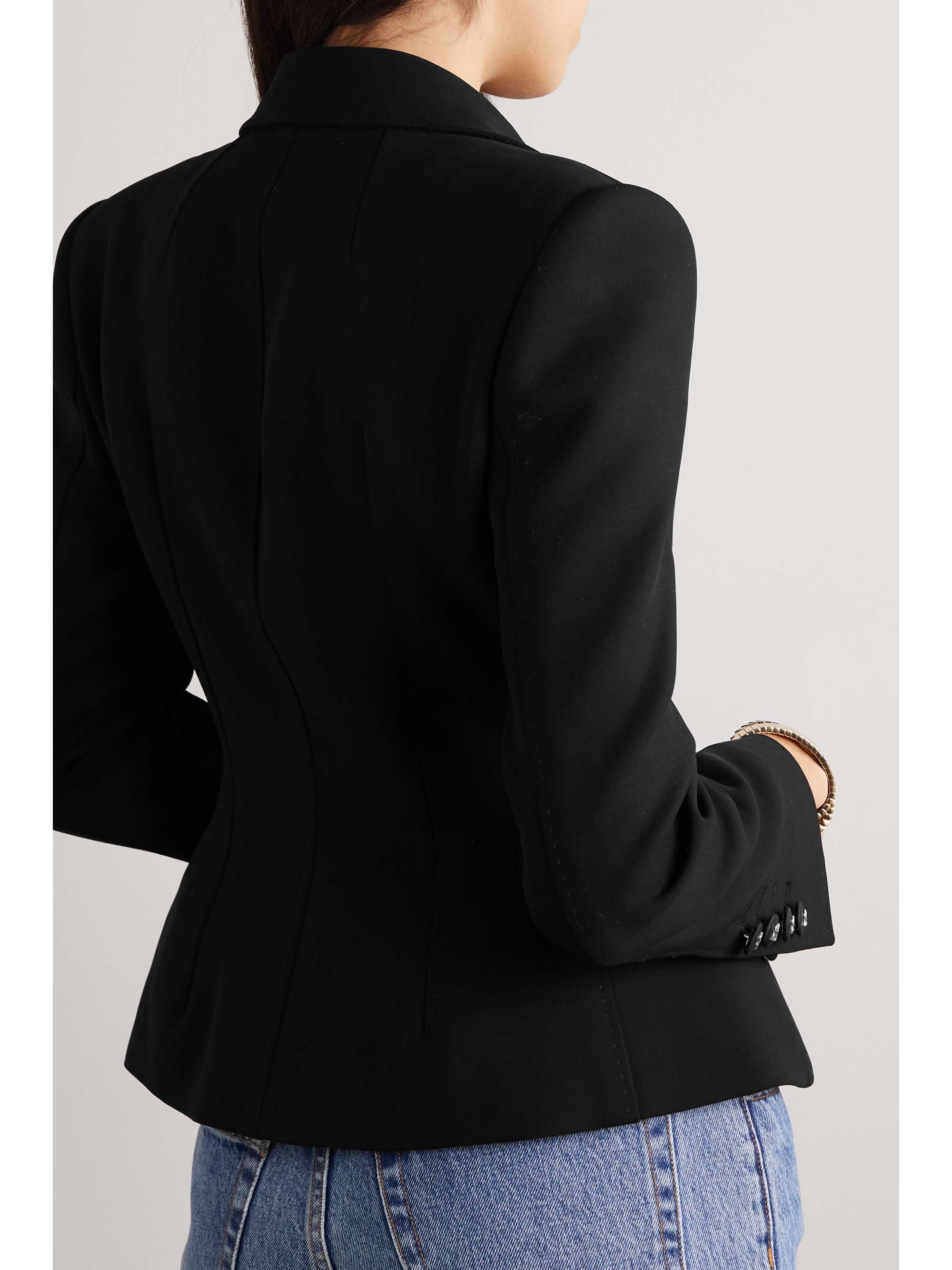 DOLCE & GABBANA Hourglass stretch wool-blend peplum blazer