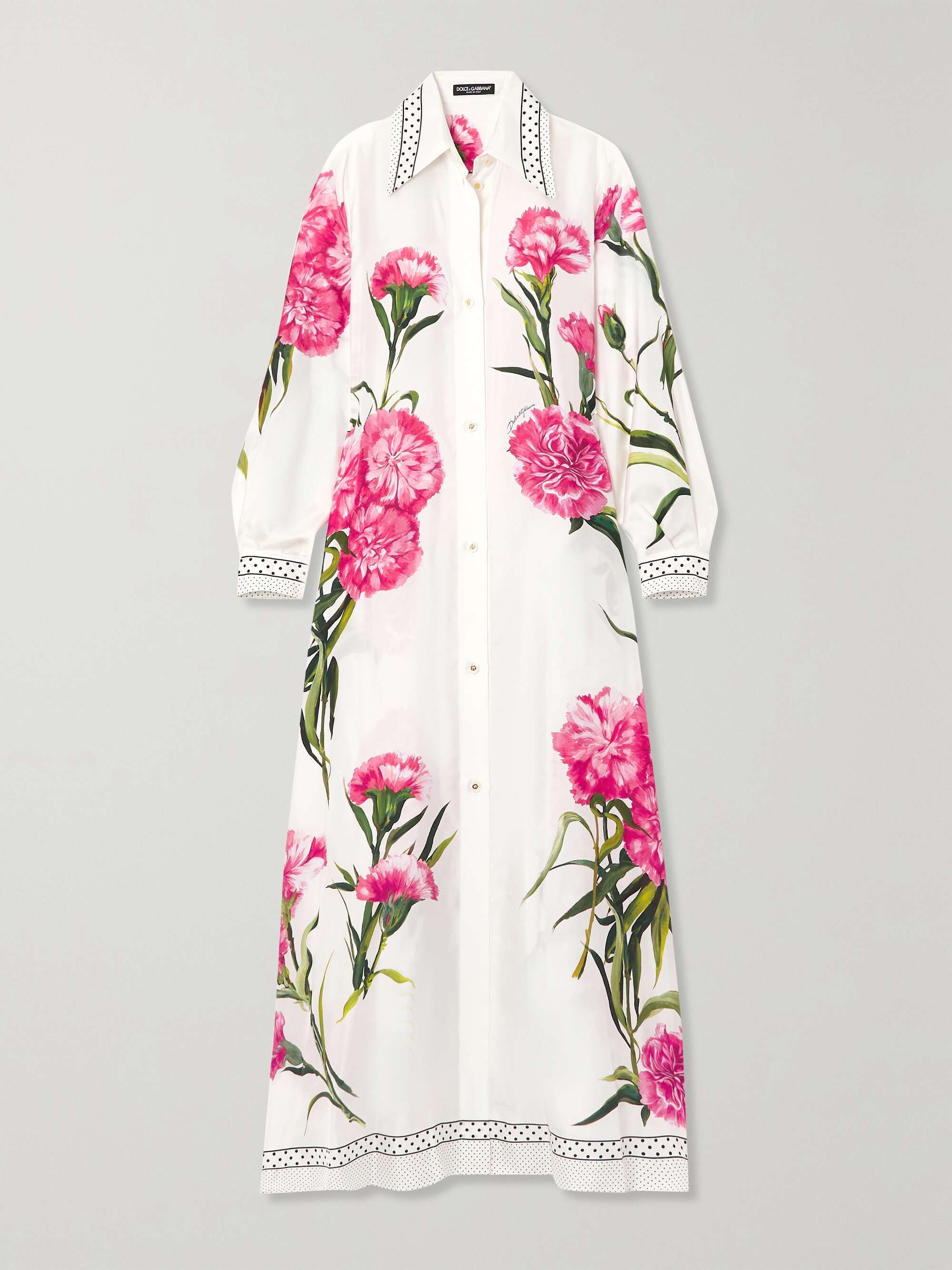 DOLCE & GABBANA Floral-print silk-twill kaftan | NET-A-PORTER DOLCE & GABBANA Floral-print silk-twill kaftan | NET-A-PORTER