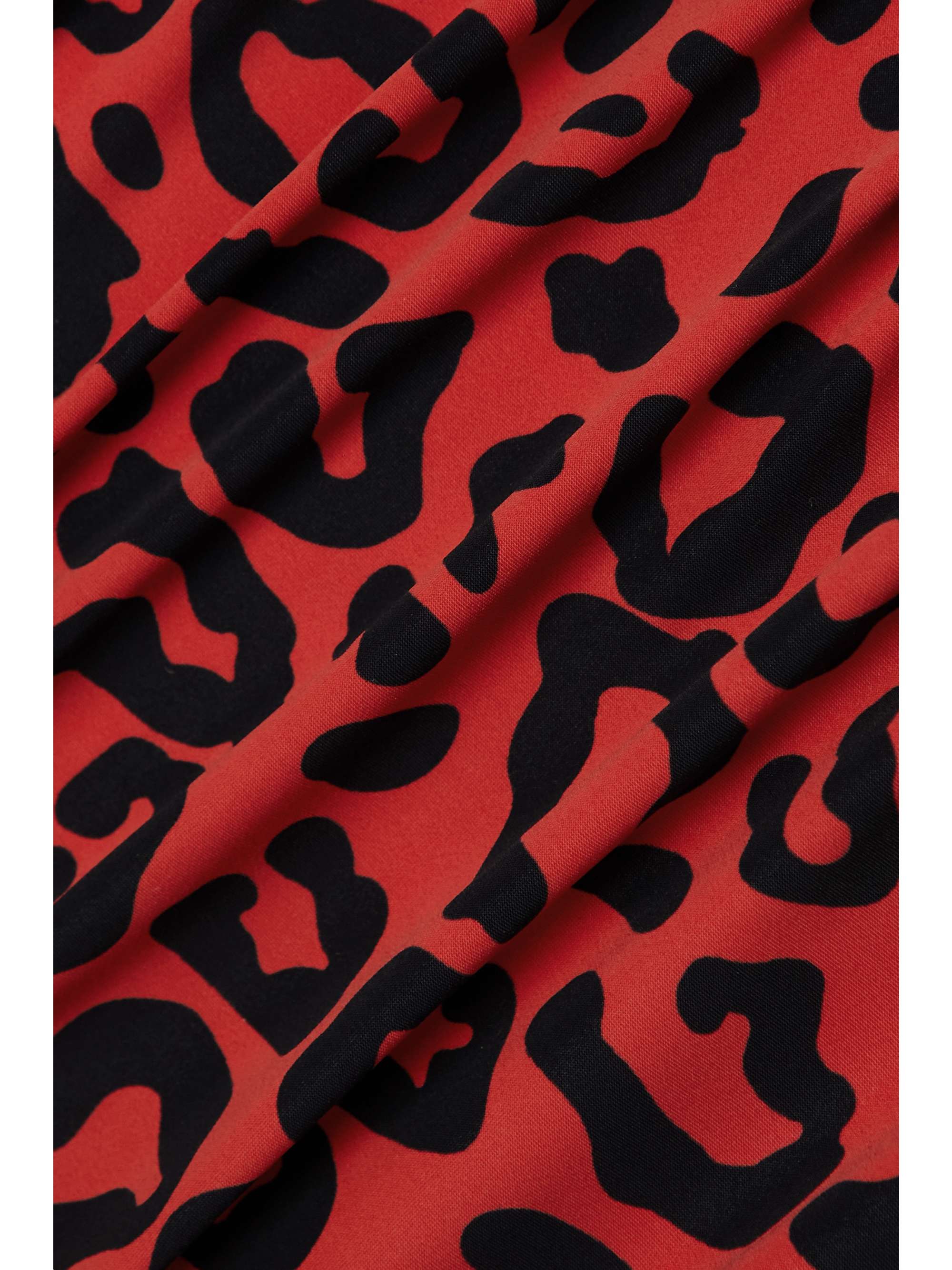 DOLCE & GABBANA Ruched leopard-print stretch-jersey dress