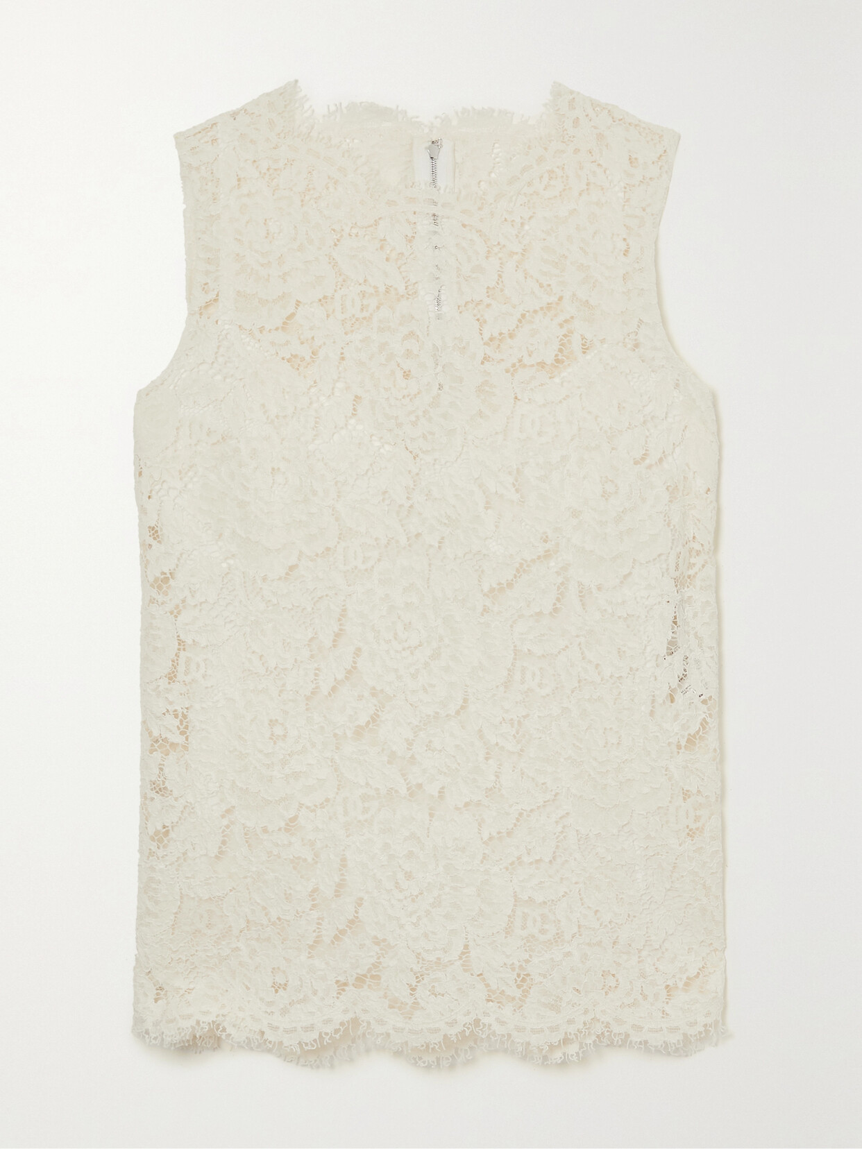 Dolce & Gabbana - Corded Lace Top - White