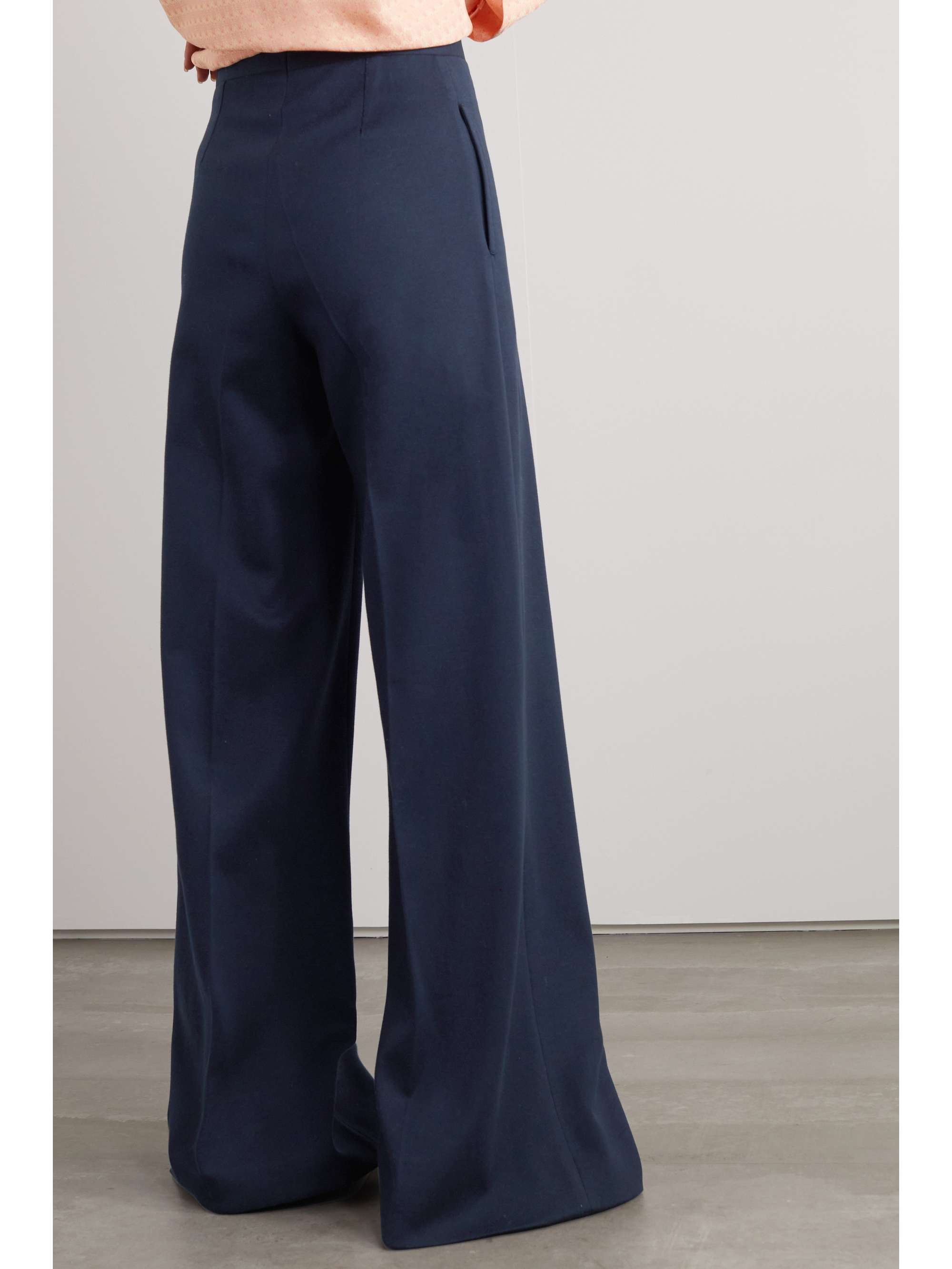 GIULIVA HERITAGE The Leila pleated cotton-jersey wide-leg pants