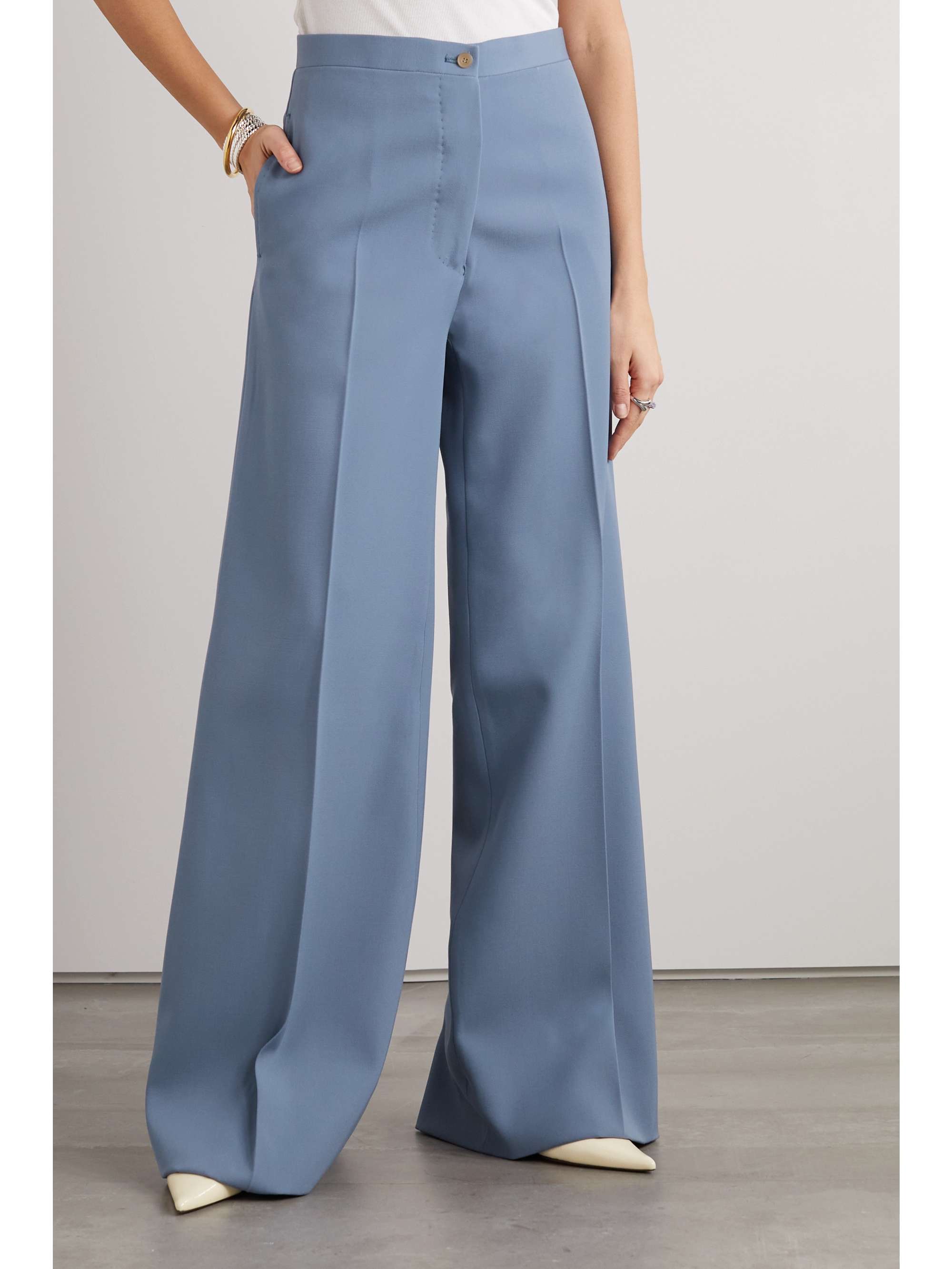 GIULIVA HERITAGE The Leila wool-drill wide-leg pants