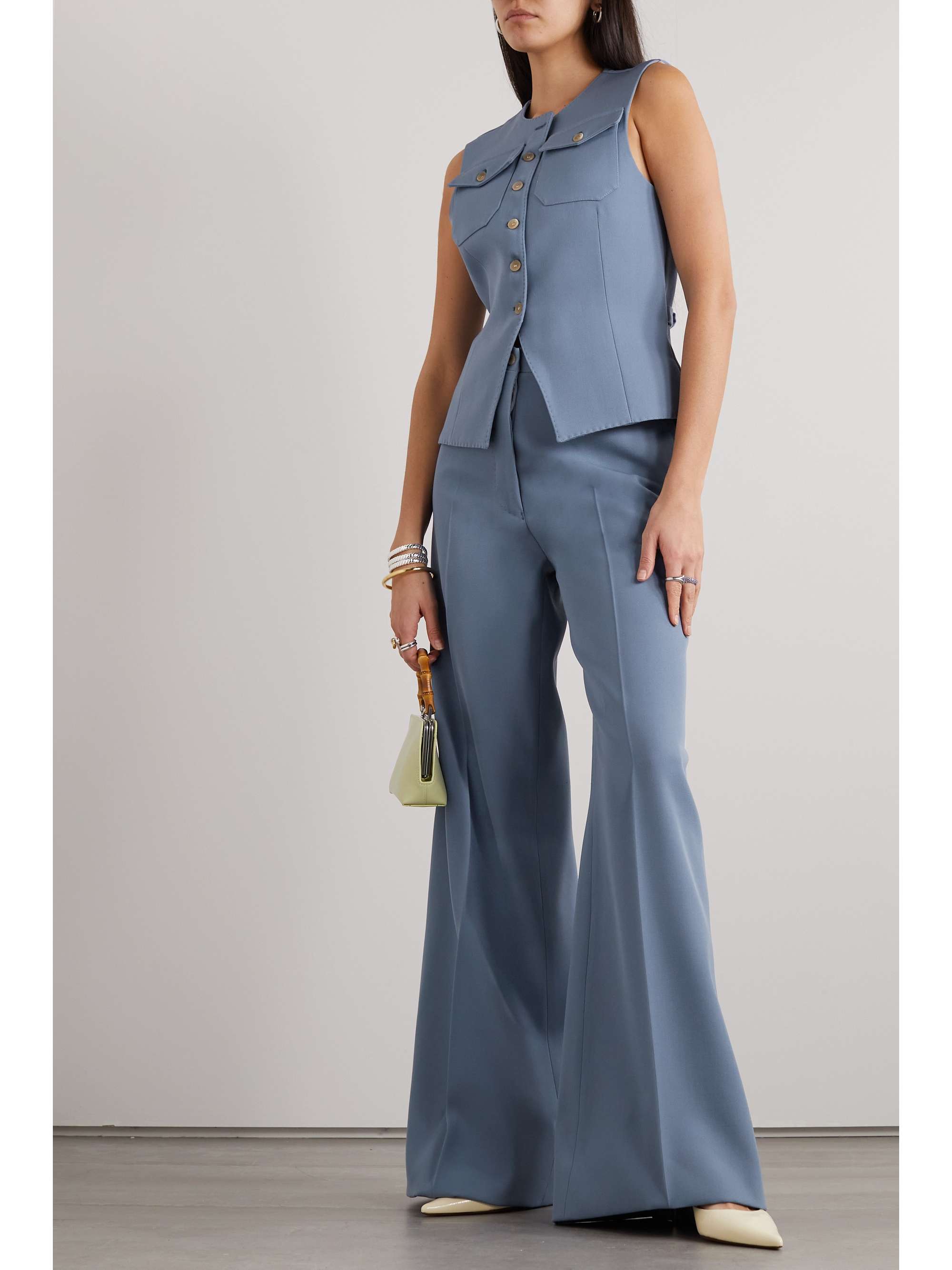 GIULIVA HERITAGE The Leila wool-drill wide-leg pants