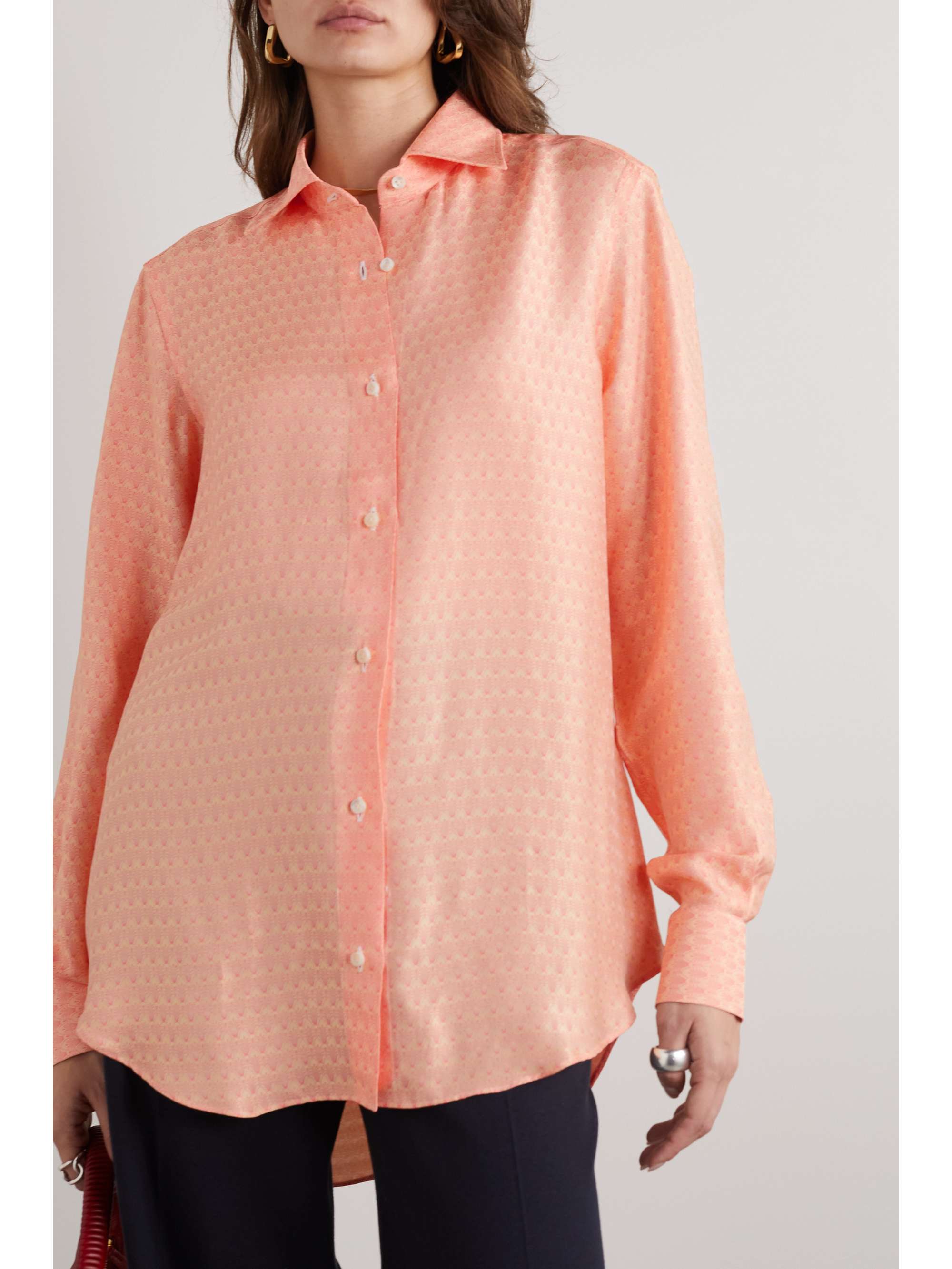 GIULIVA HERITAGE The Husband printed silk-satin shirt