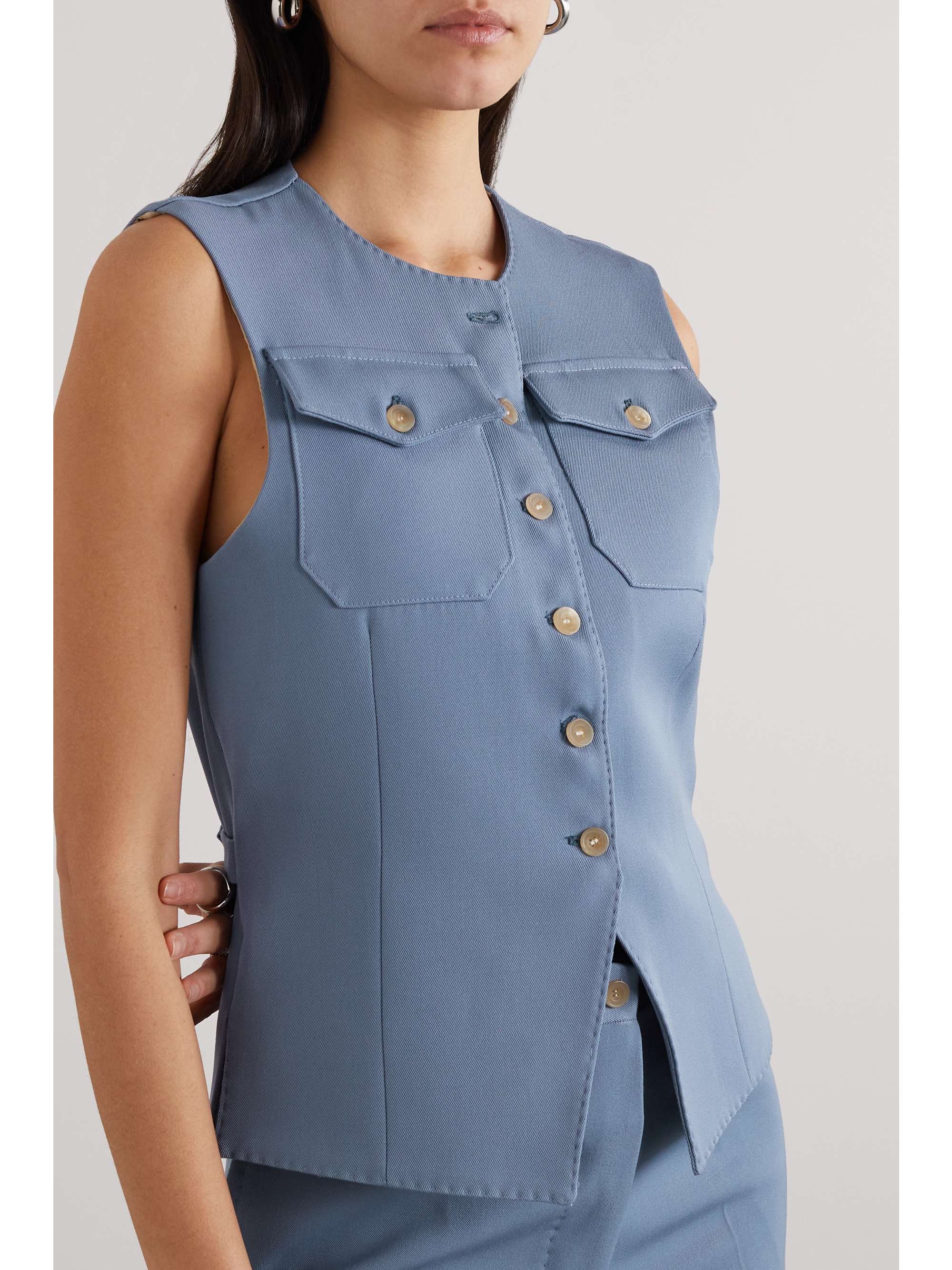 GIULIVA HERITAGE The Lucia wool-drill vest