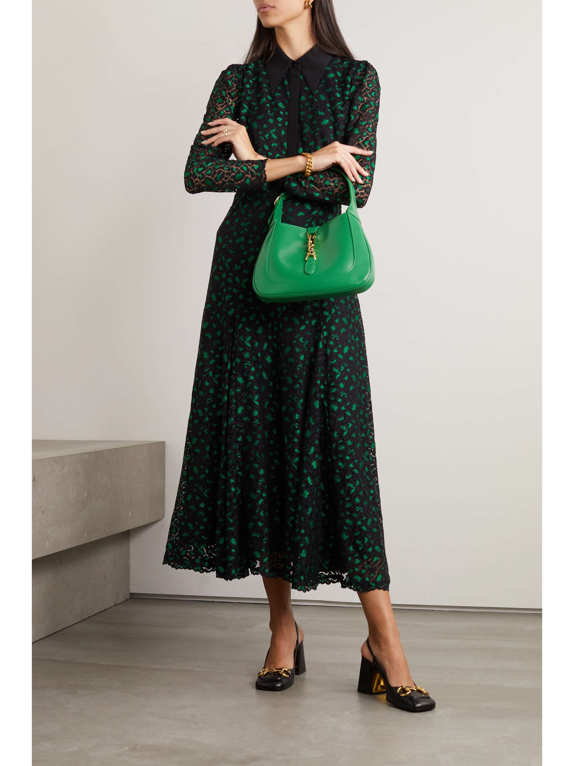 CEFINN Hira lace shirt dress