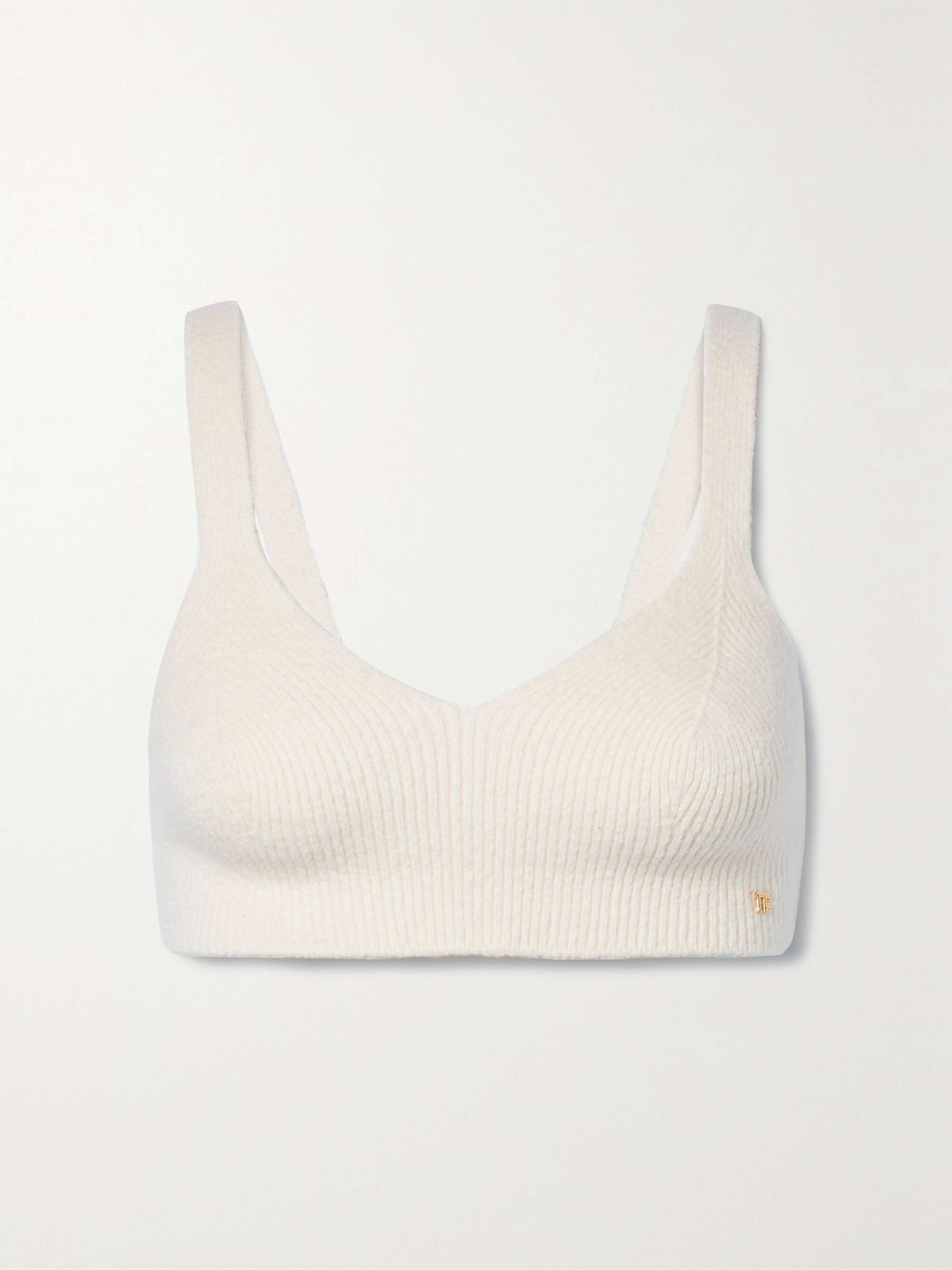 TOM FORD Ribbed cotton-blend bralette