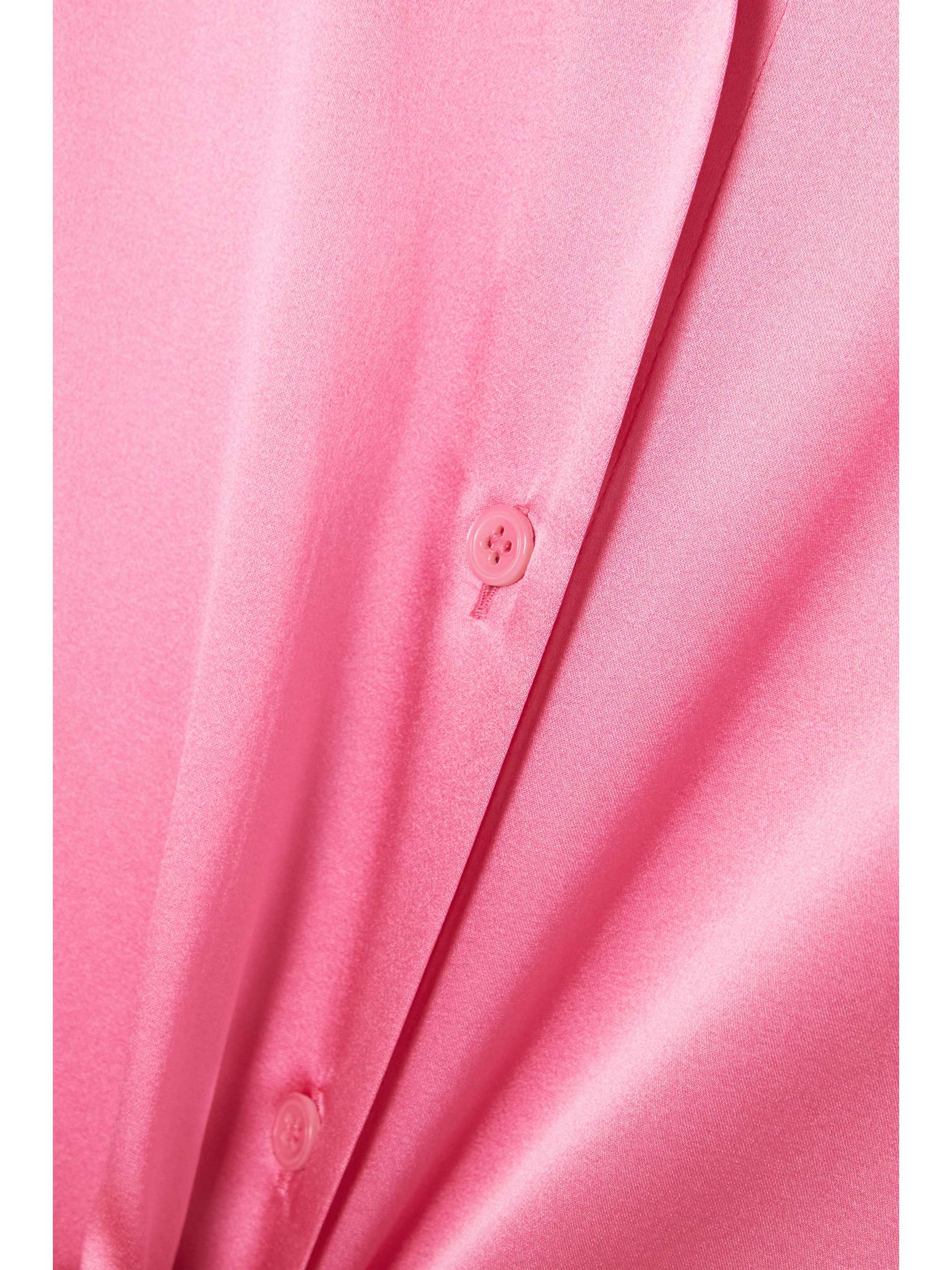 TOM FORD Oversized stretch-silk satin shirt