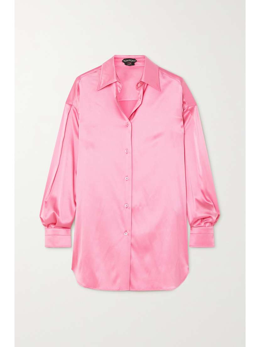 Tom Ford Oversized Stretch-silk Satin Shirt