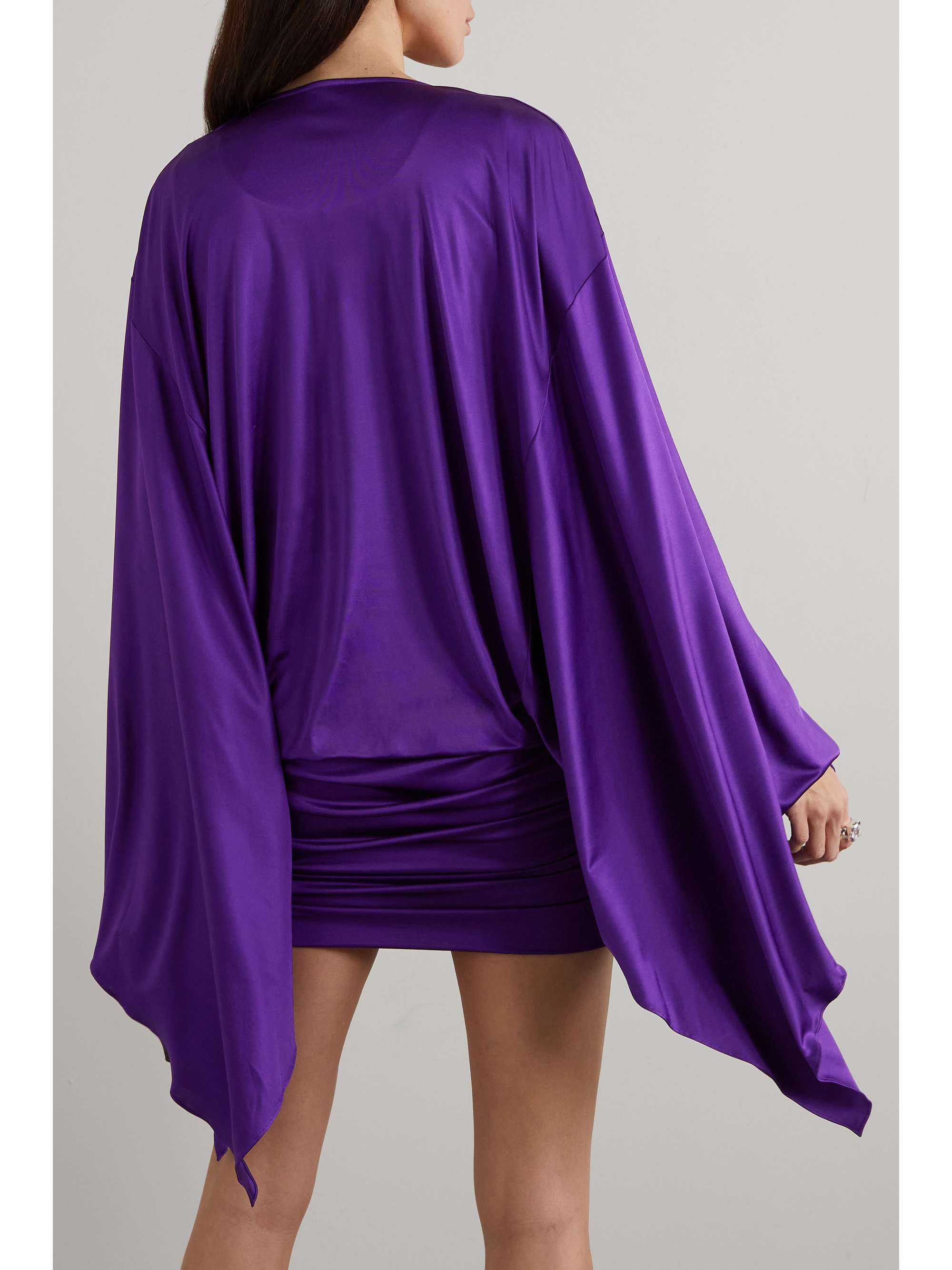 TOM FORD Draped ruched jersey mini dress