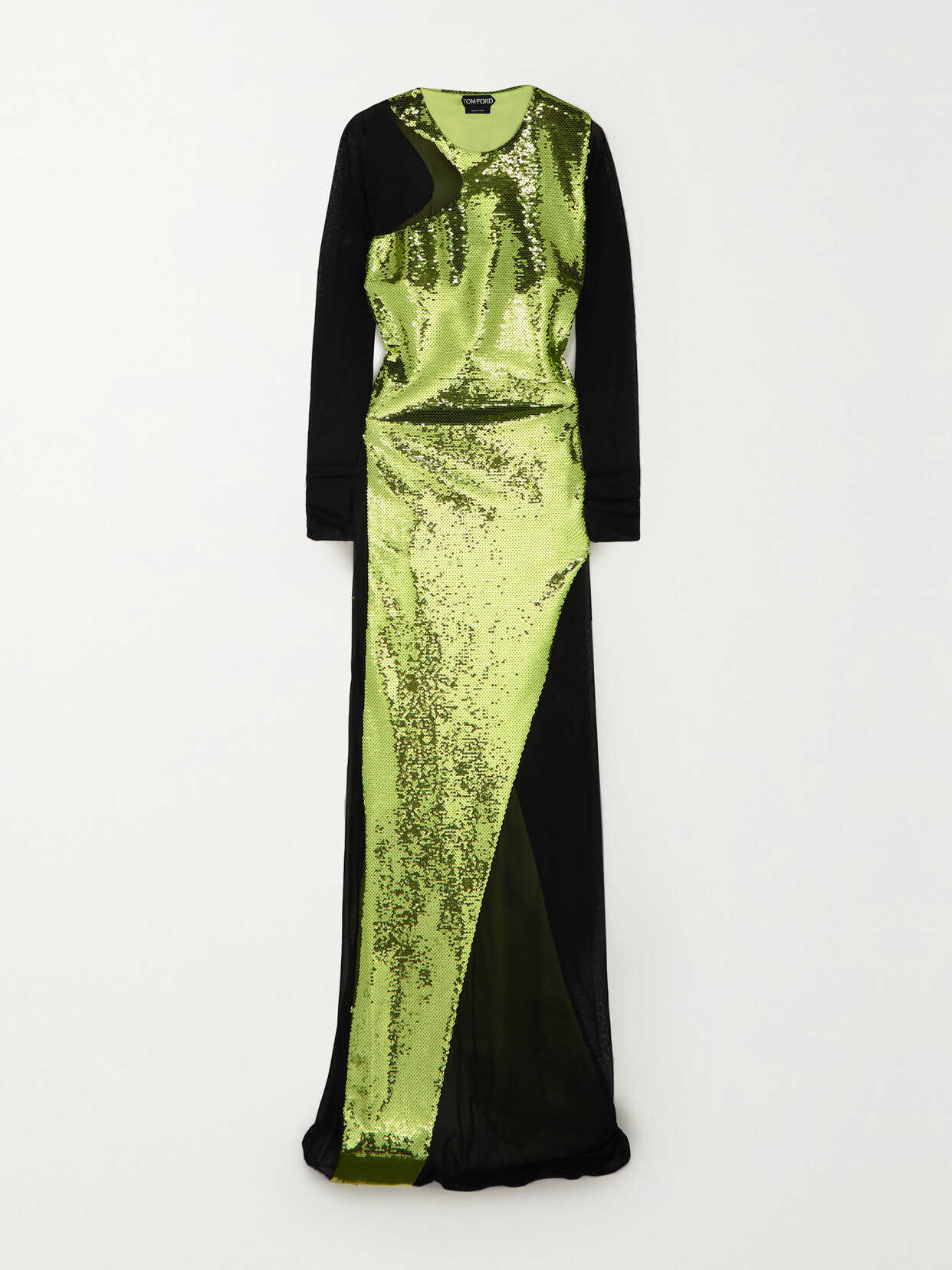 TOM FORD Sequined Stretch-tulle Gown