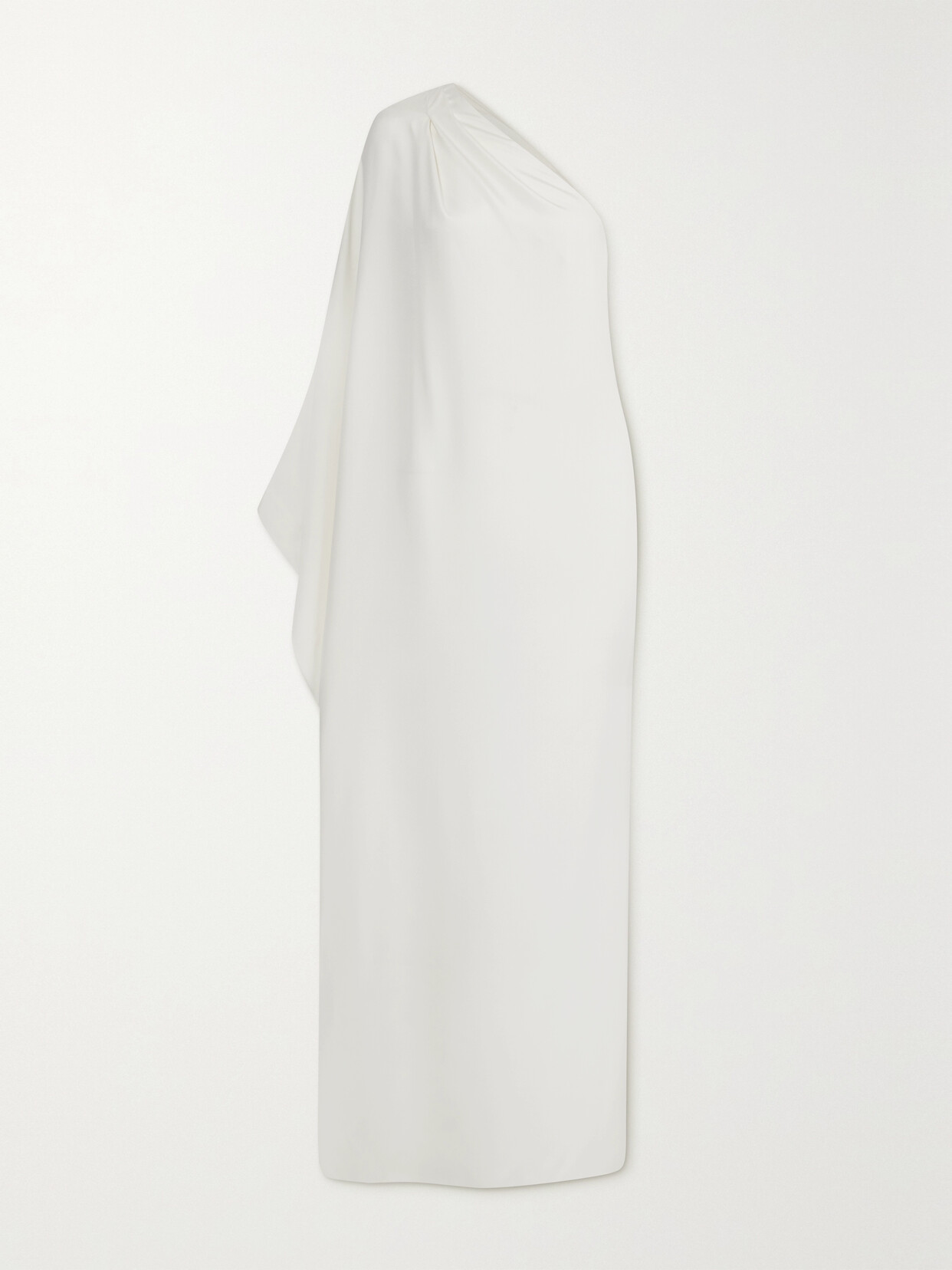 TOM FORD ONE-SHOULDER DRAPED SILK-SATIN GOWN