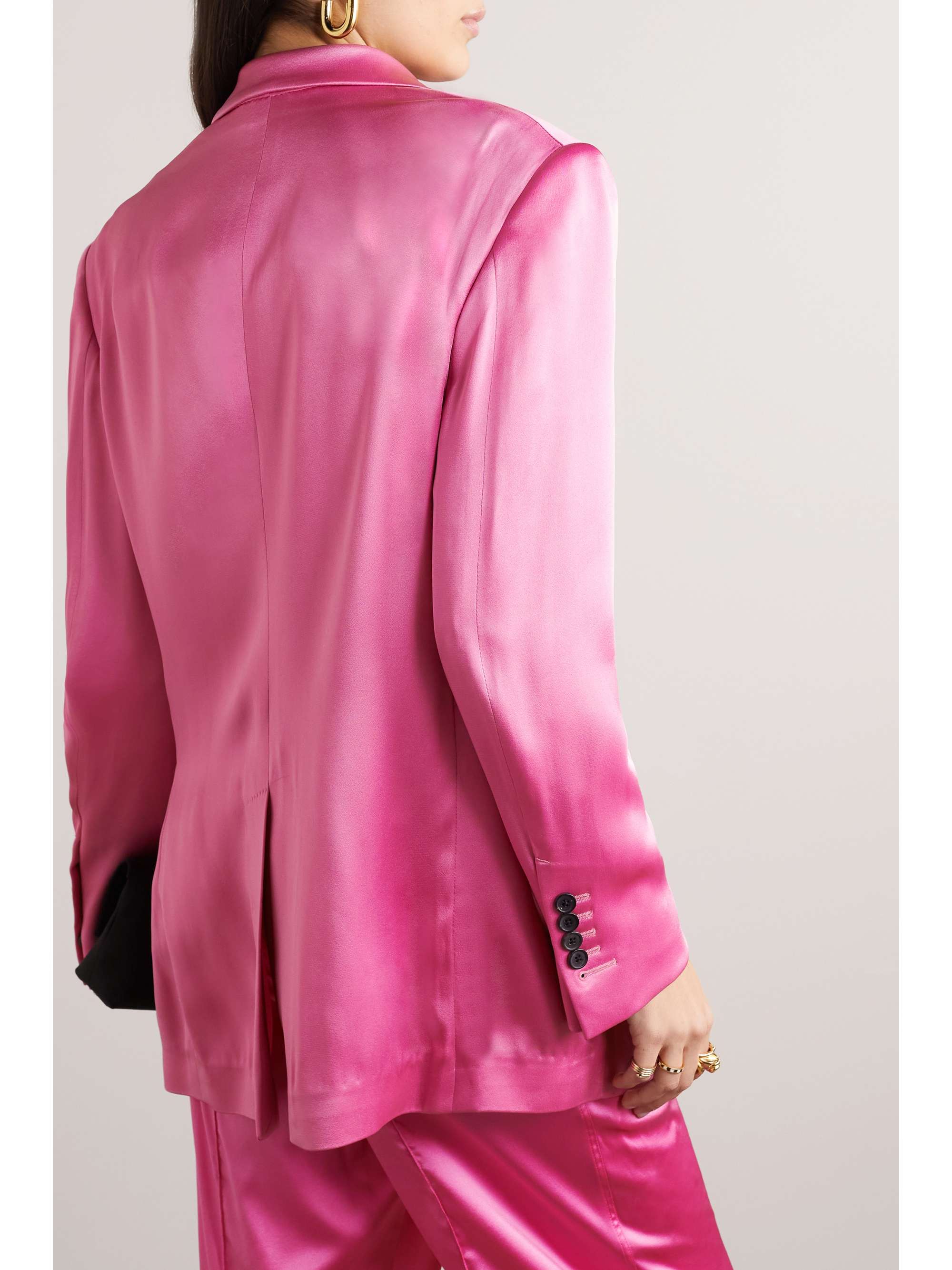 TOM FORD Double-breasted satin blazer