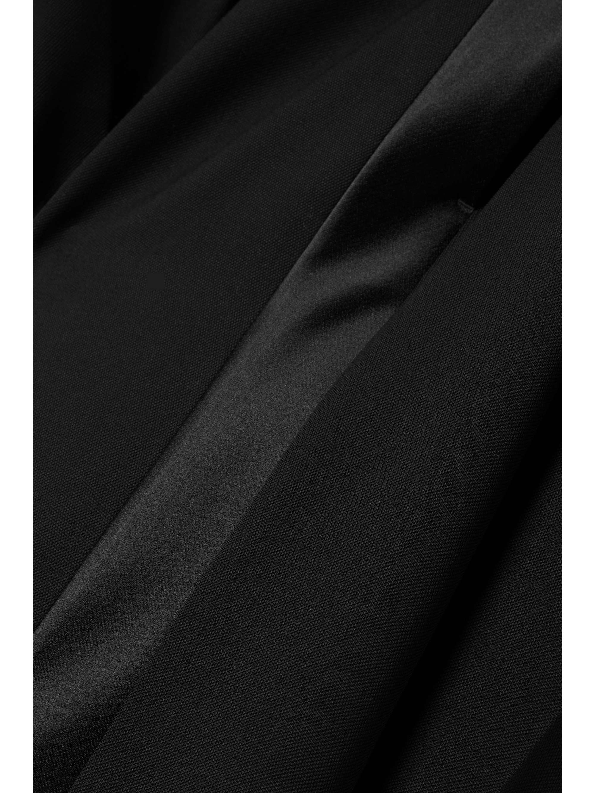 TOM FORD Satin-trimmed grain de poudre wool wide-leg pants