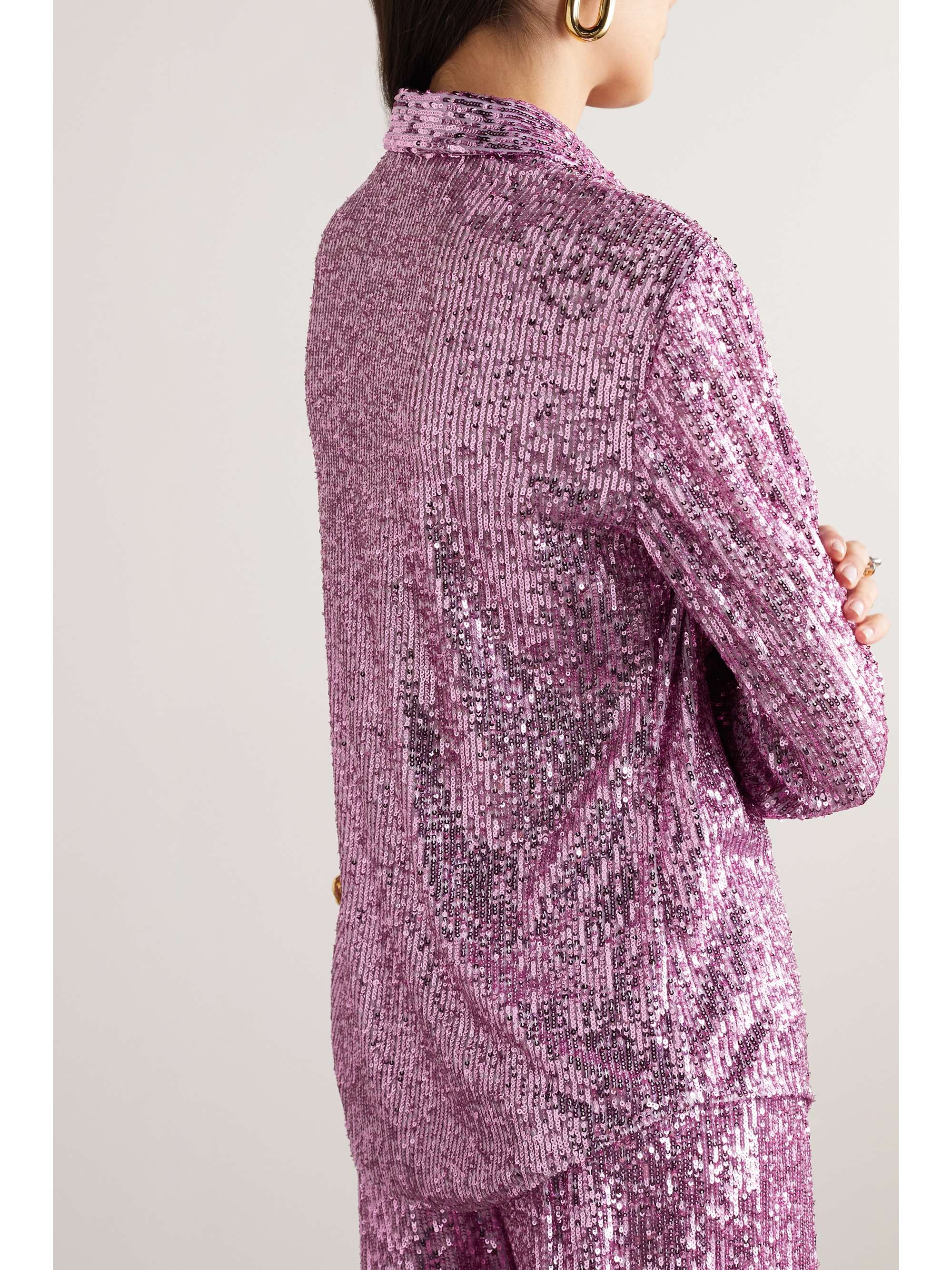 TOM FORD Sequined tulle shirt