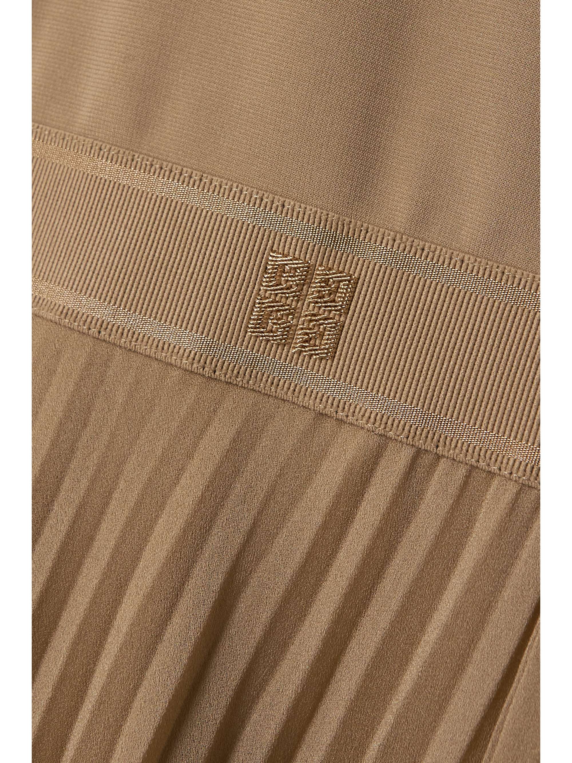 GIVENCHY Asymmetric stretch-jersey and pleated georgette dress