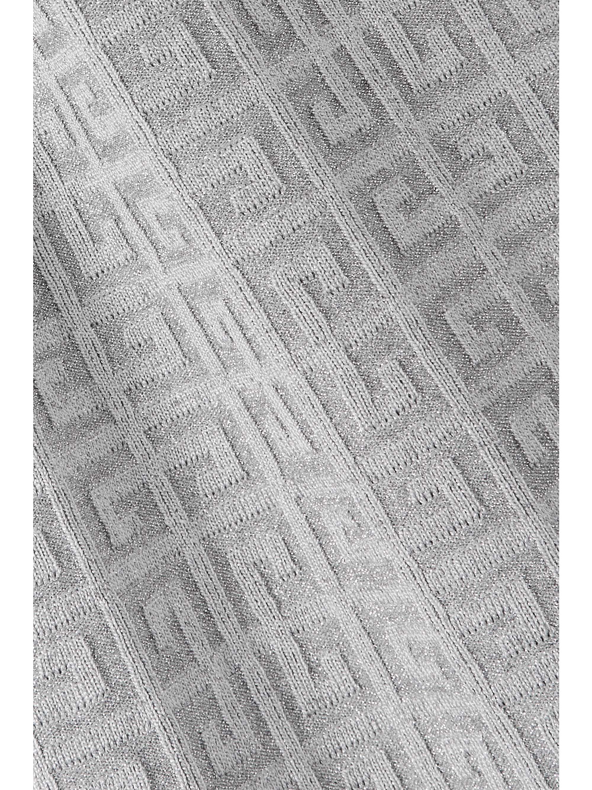 GIVENCHY Metallic jacquard-knit mini dress