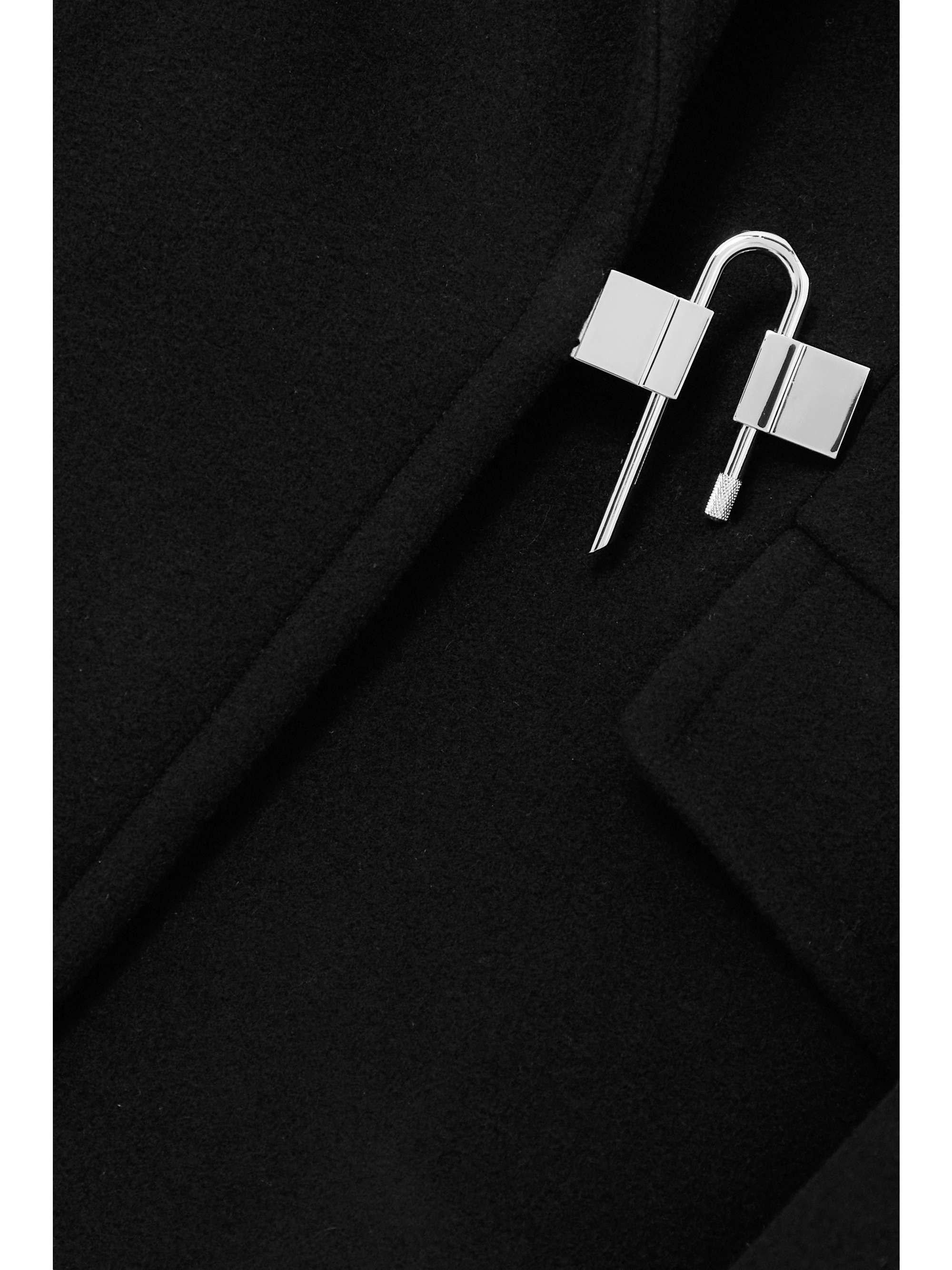 GIVENCHY Manteau en feutre de laine à ornement
