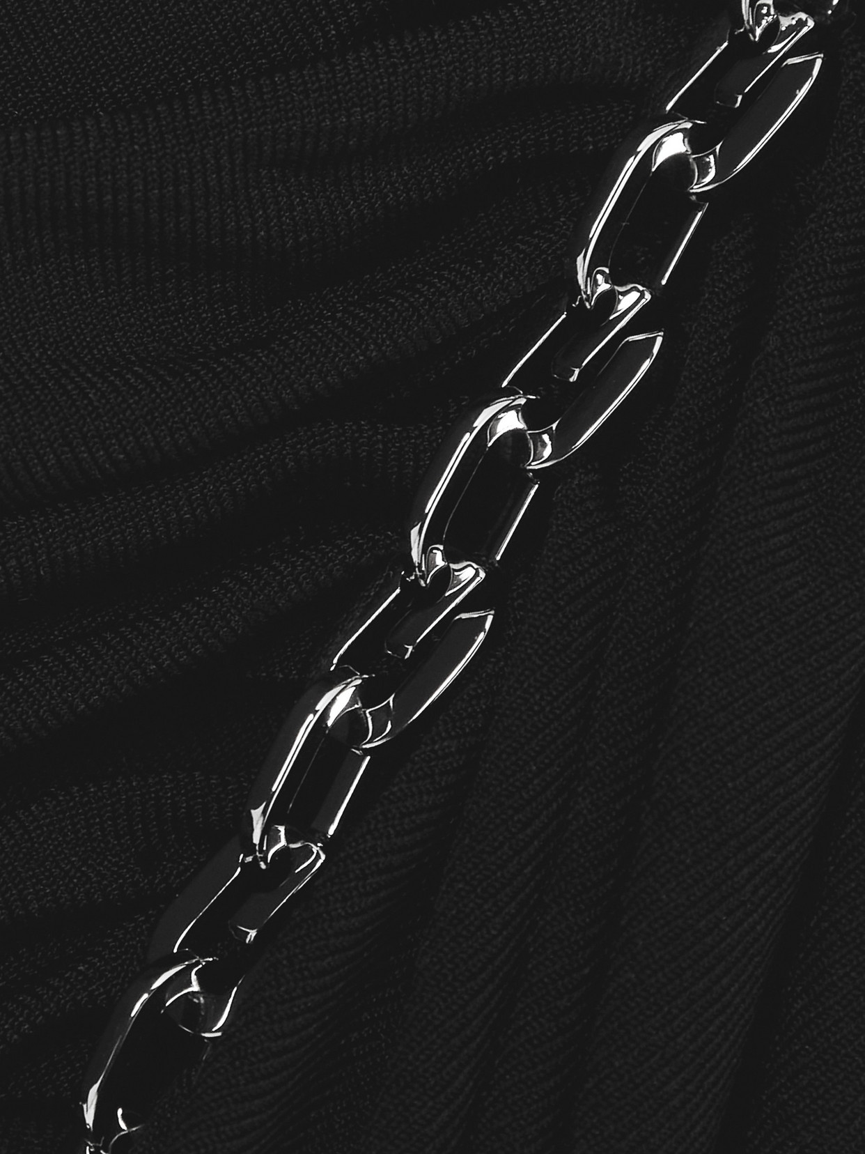 Givenchy One-shoulder Chain-embellished Stretch-jersey And Mesh Mini Dress In Black