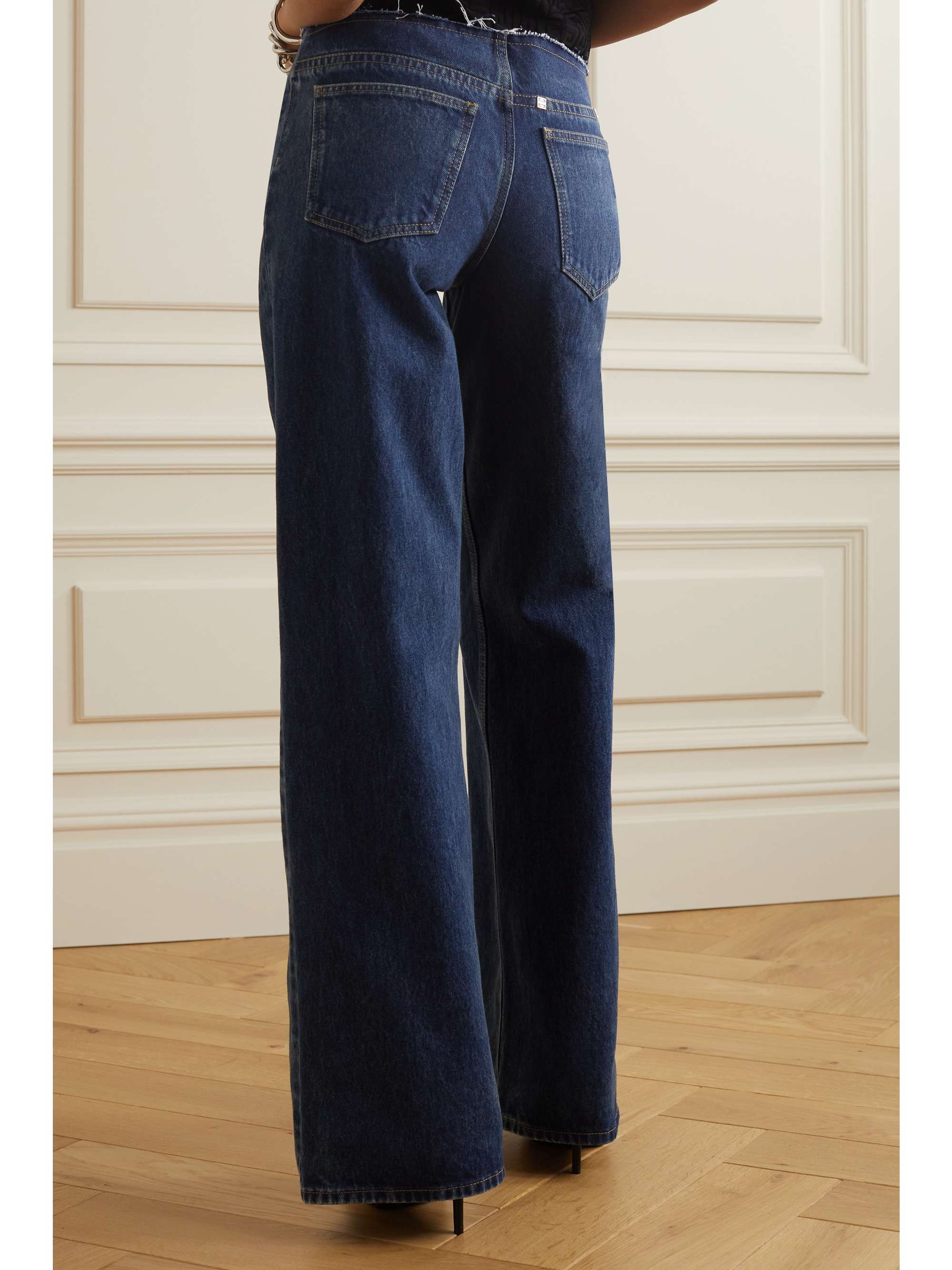 GIVENCHY Distressed mid-rise flared jeans