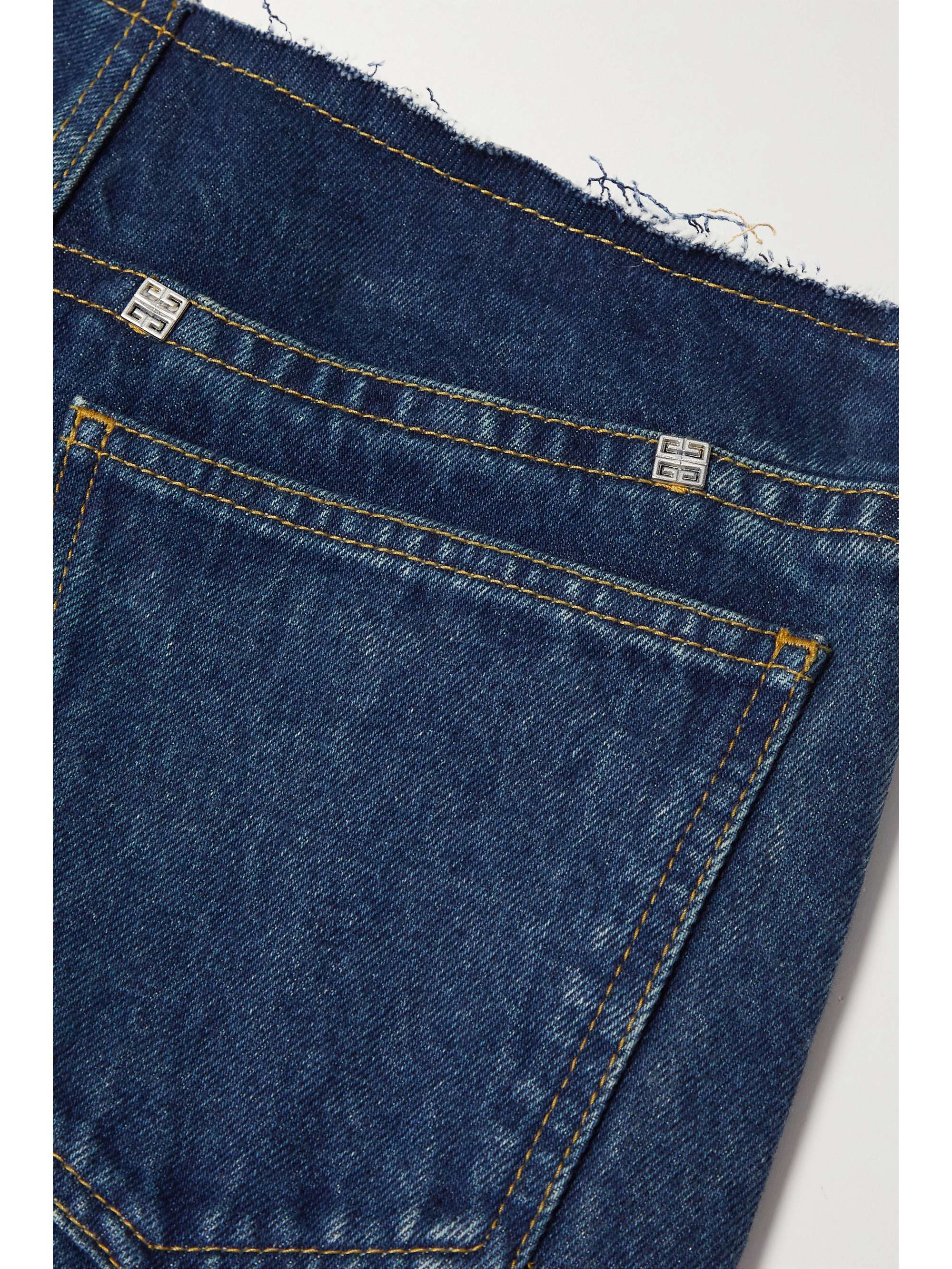 GIVENCHY Distressed mid-rise flared jeans