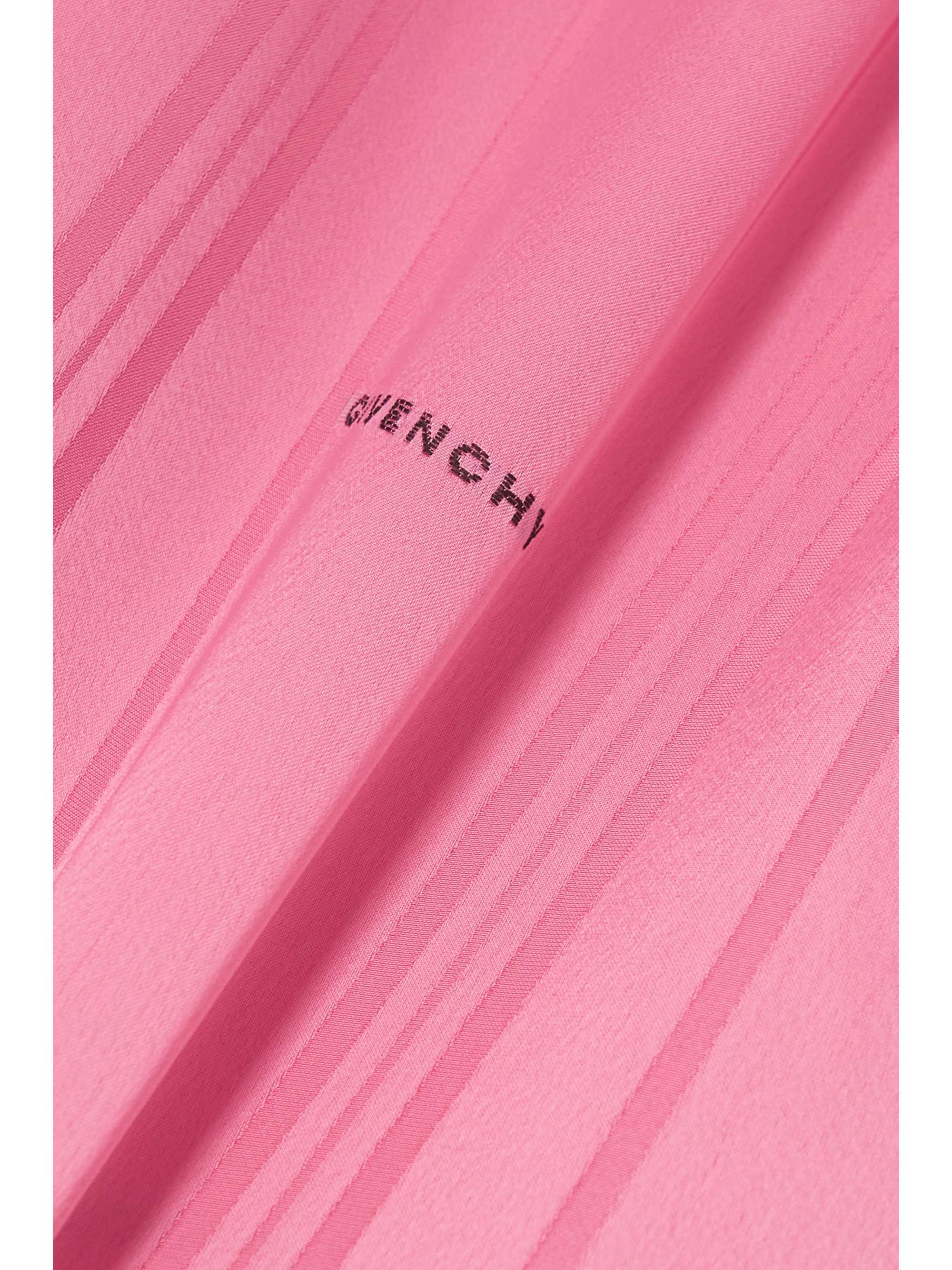 GIVENCHY Pussy-bow satin-jacquard blouse