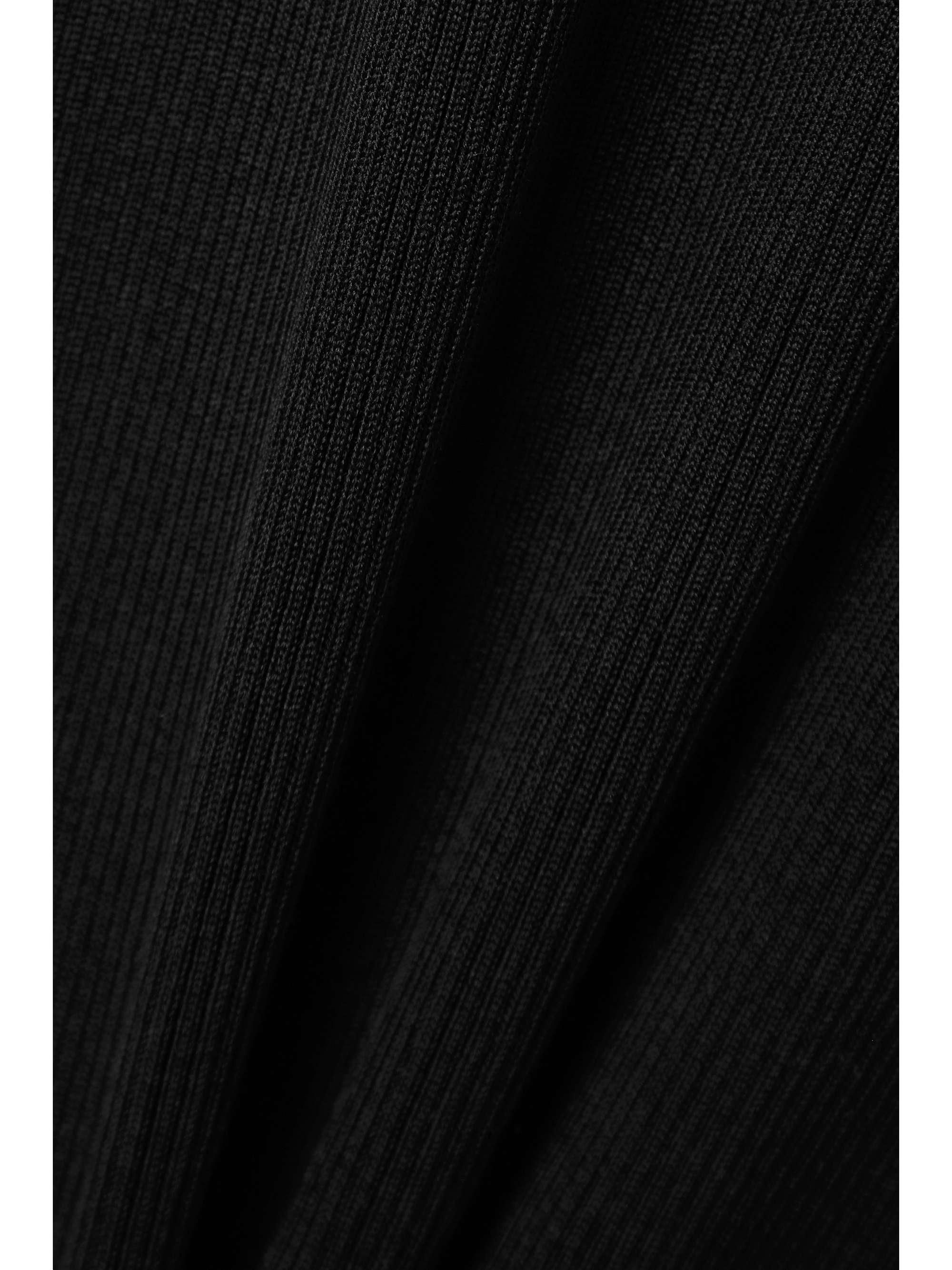 GIVENCHY One-shoulder asymmetric ribbed silk dress