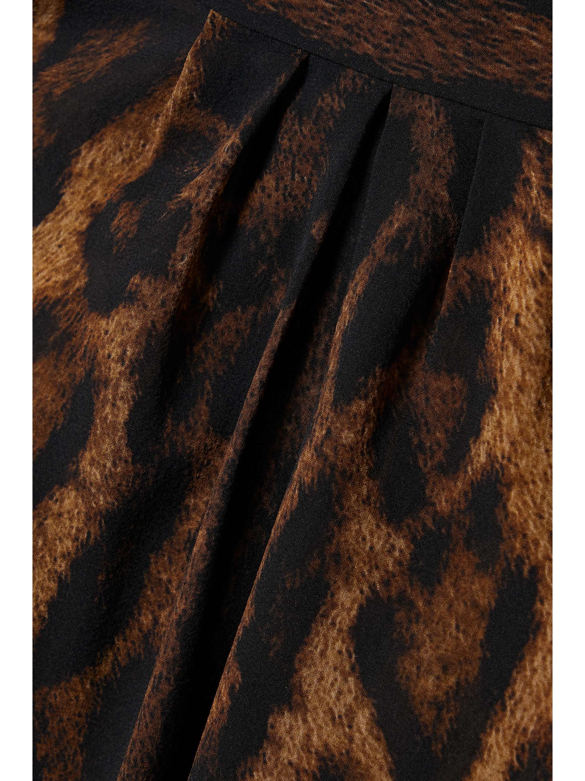 GIVENCHY Tie-neck leopard-print silk-blend georgette blouse