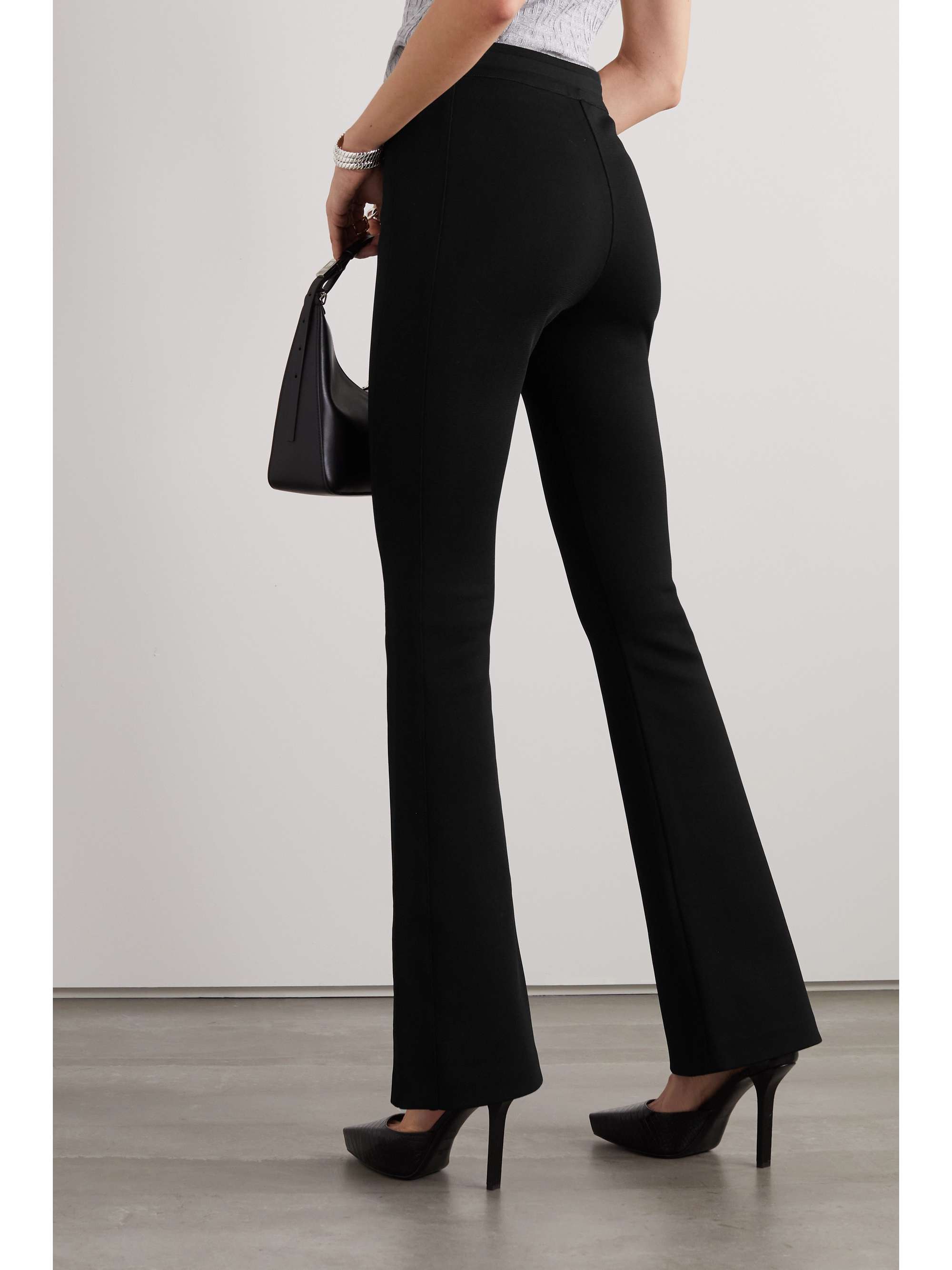 GIVENCHY 4G belted jersey flared pants