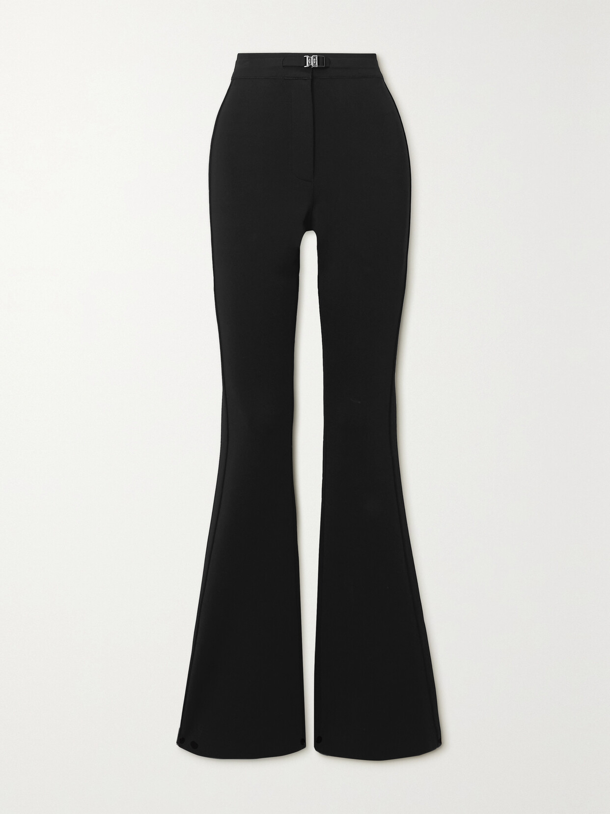 Givenchy - 4g Belted Jersey Flared Pants - Black