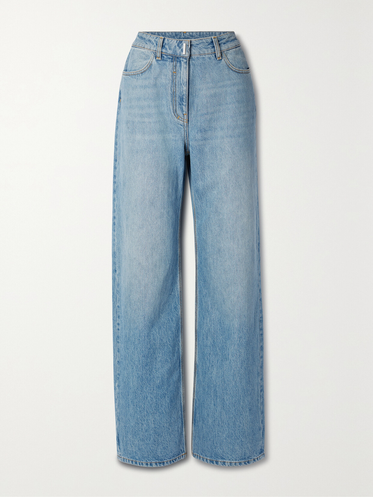 Shop Givenchy High-rise Wide-leg Jeans In Blue