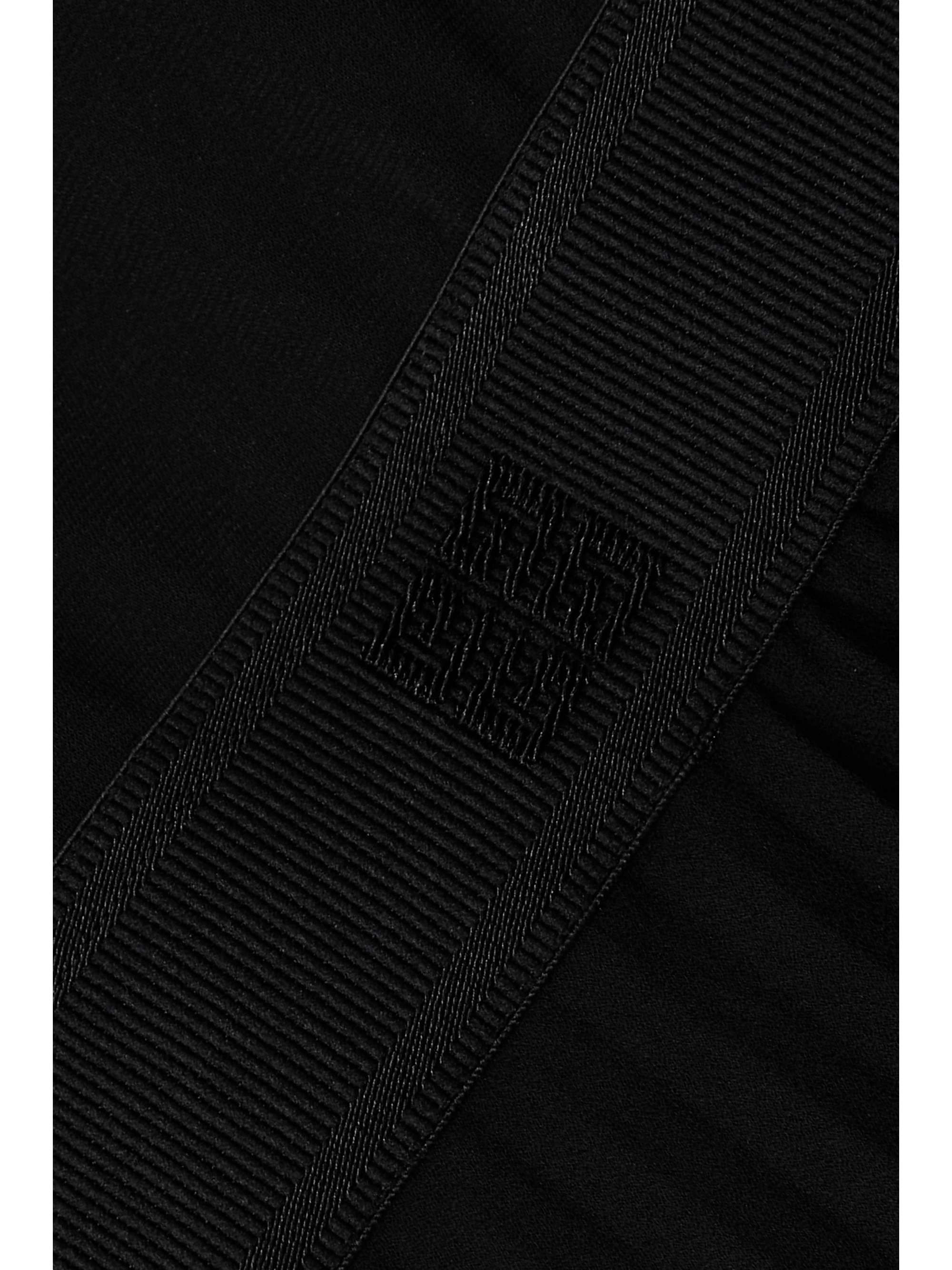 GIVENCHY Asymmetric stretch-jersey and pleated georgette dress