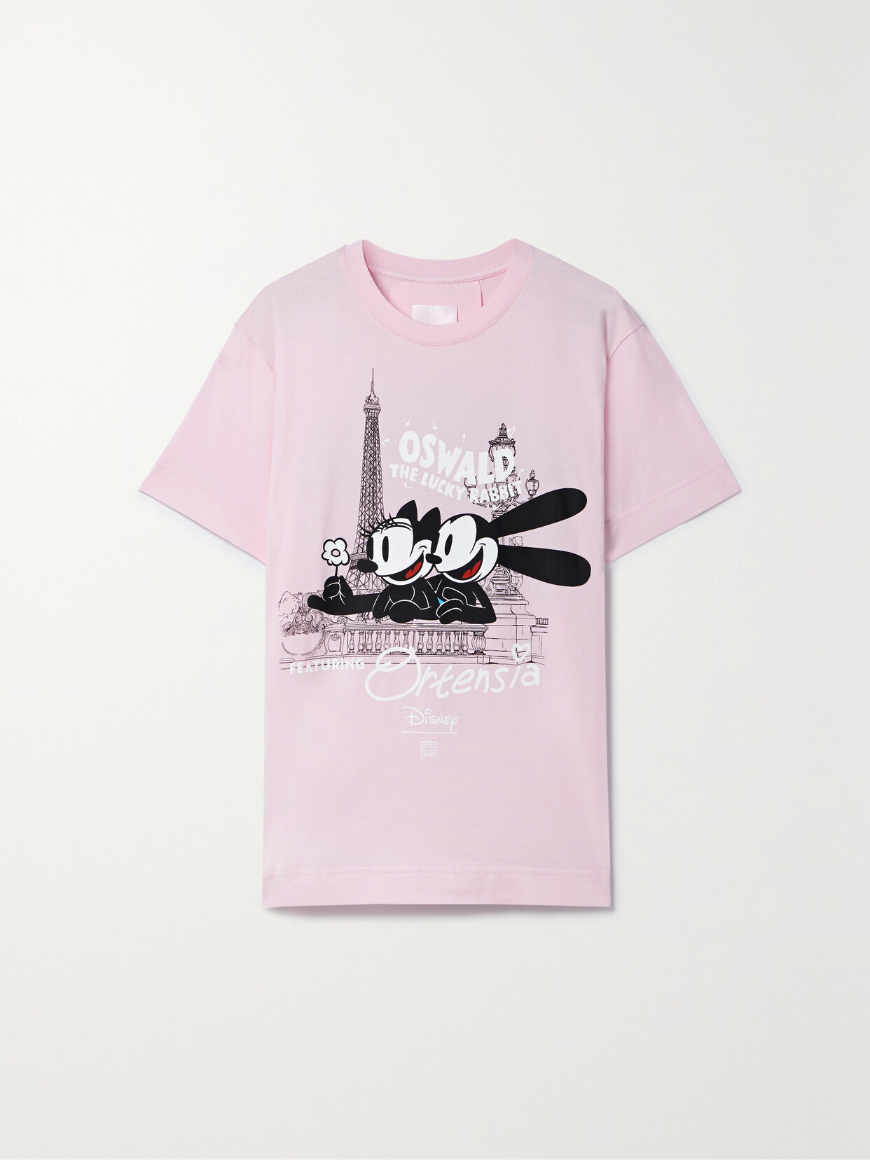 Givenchy - + Disney Embroidered Printed Cotton-jersey T-shirt - Pink