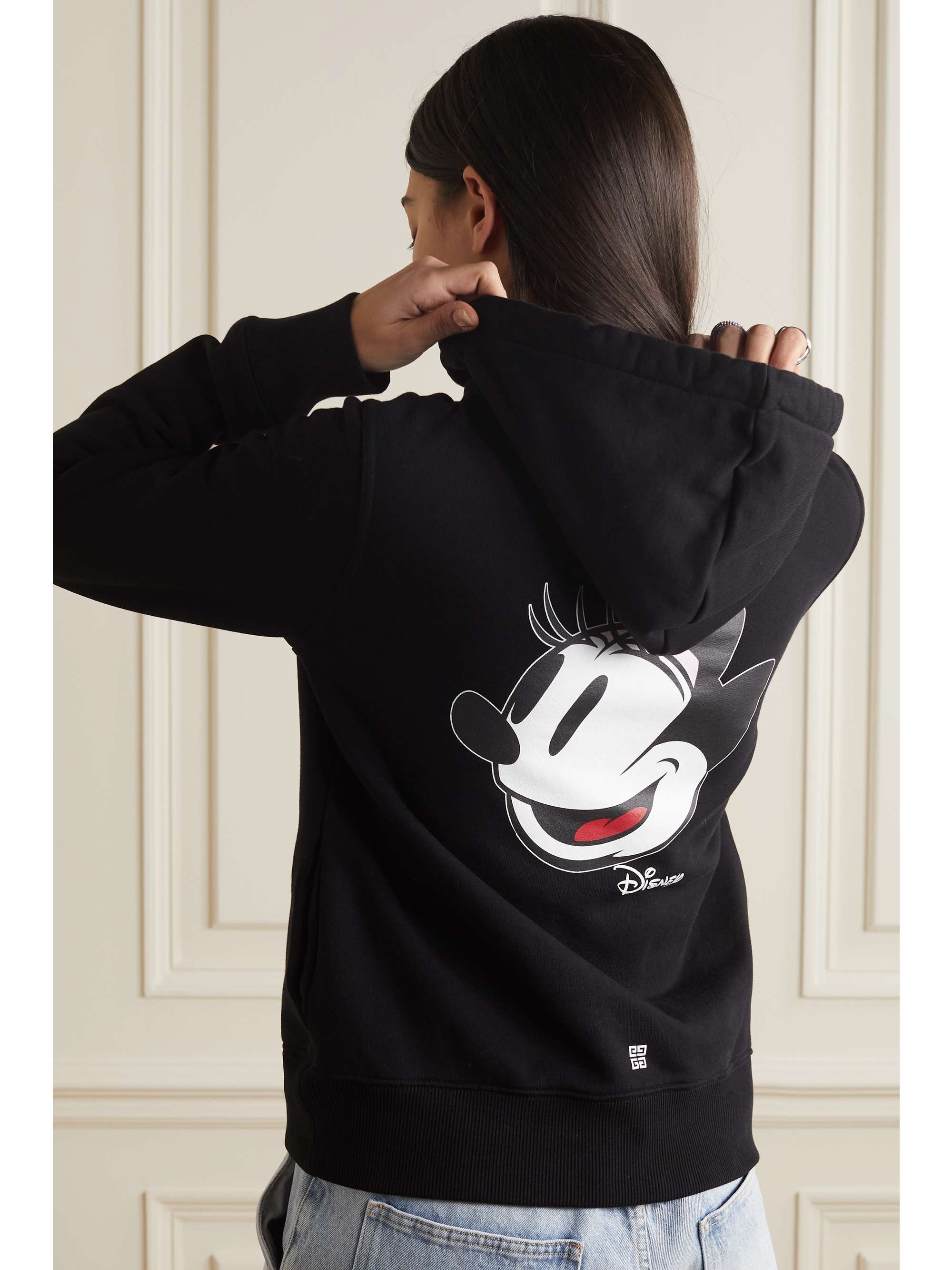 GIVENCHY + Disney printed cotton-jersey hoodie