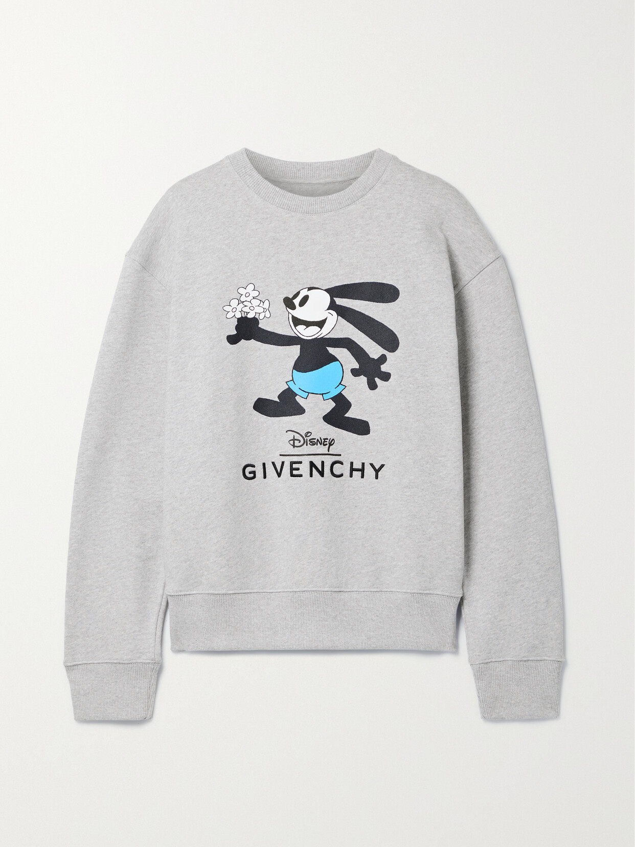 Givenchy - + Disney Printed Cotton-jersey Sweatshirt - Gray