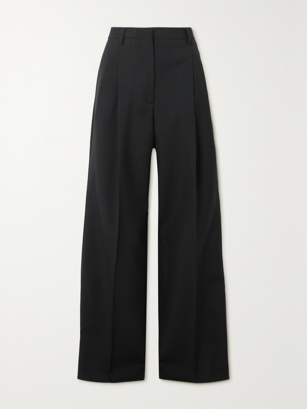 Burberry - Madge Wool Wide-leg Pants - Black