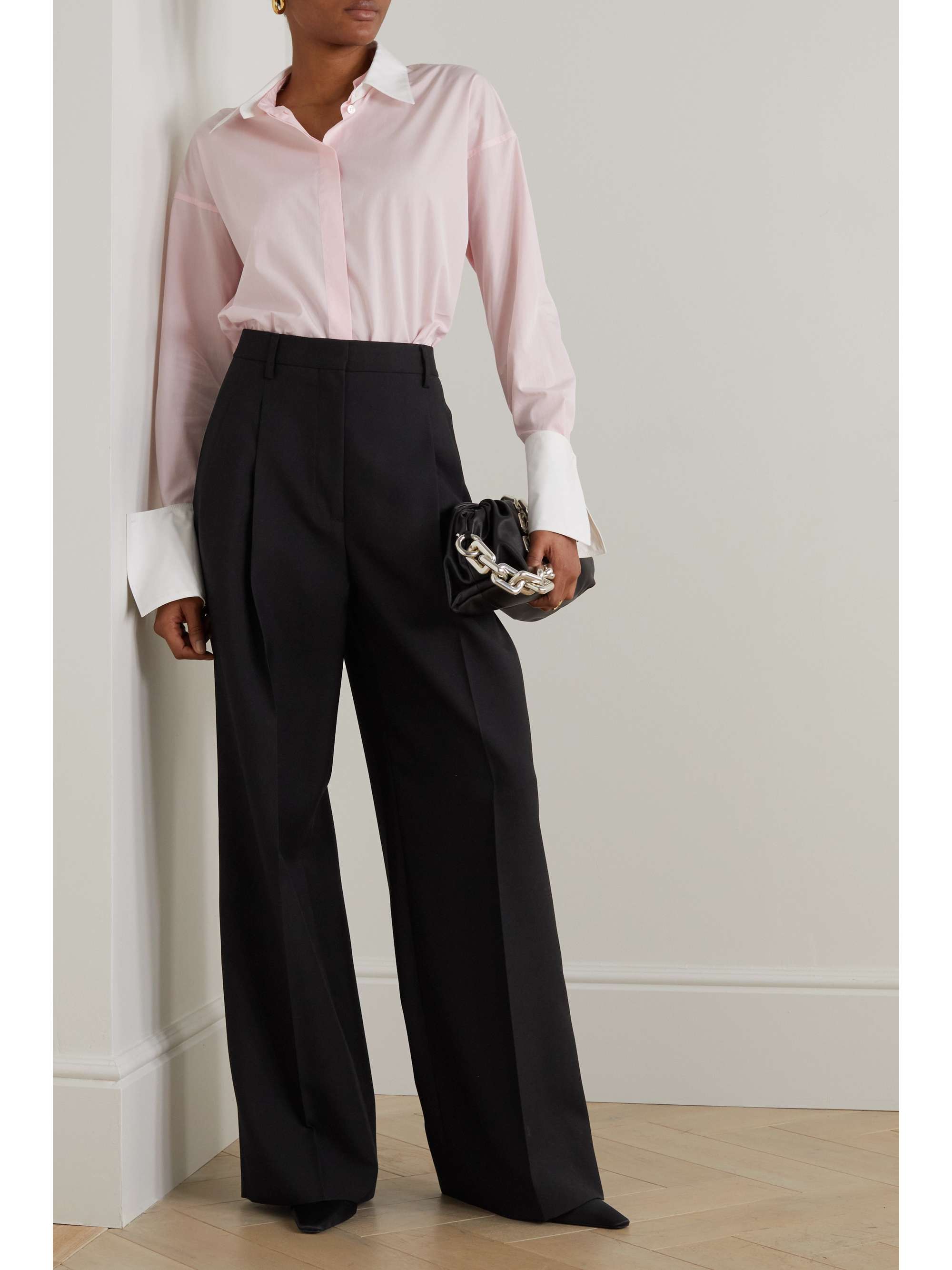 BURBERRY Madge wool wide-leg pants | NET-A-PORTER