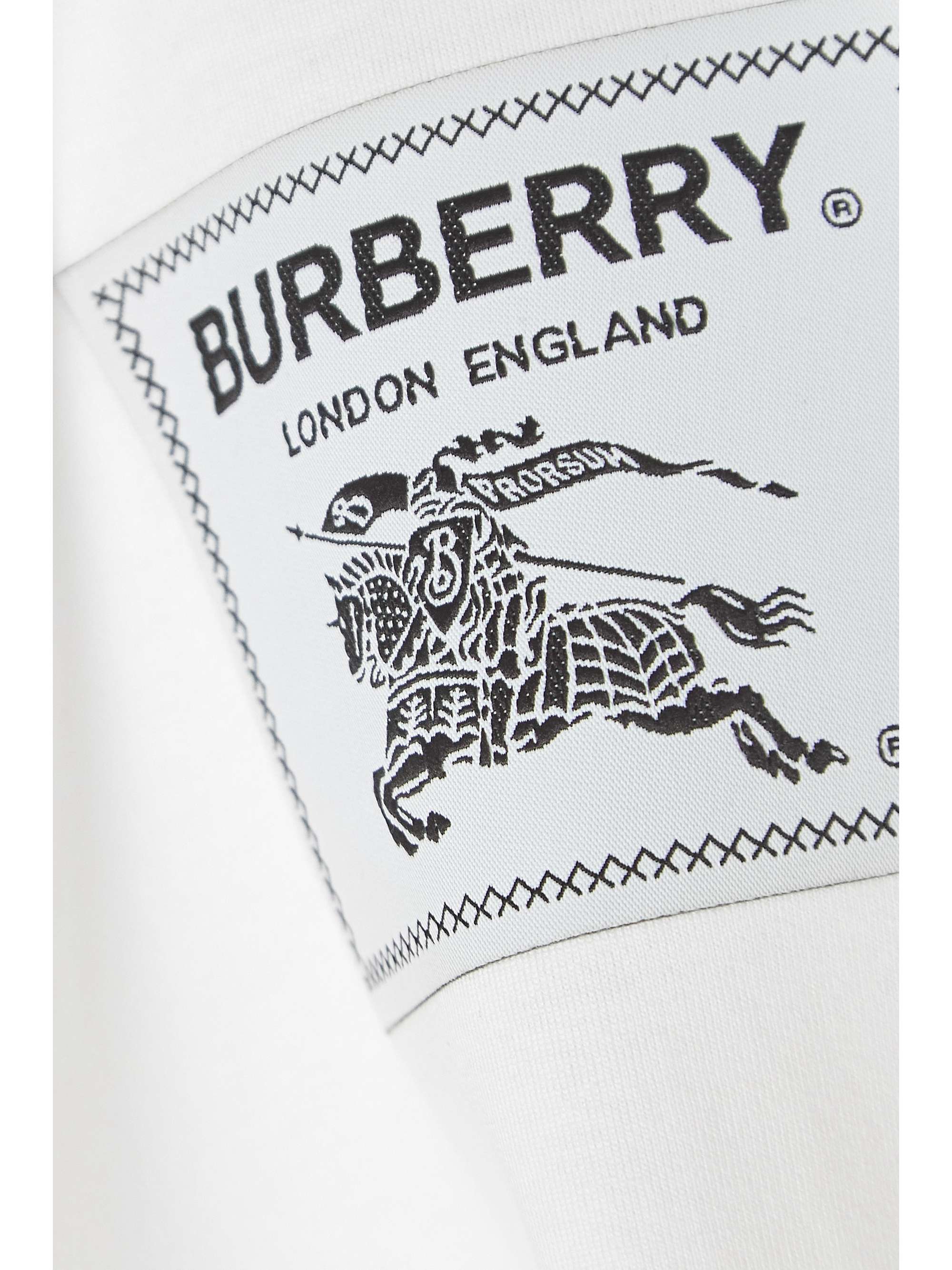 BURBERRY Appliquéd cotton-jersey T-shirt