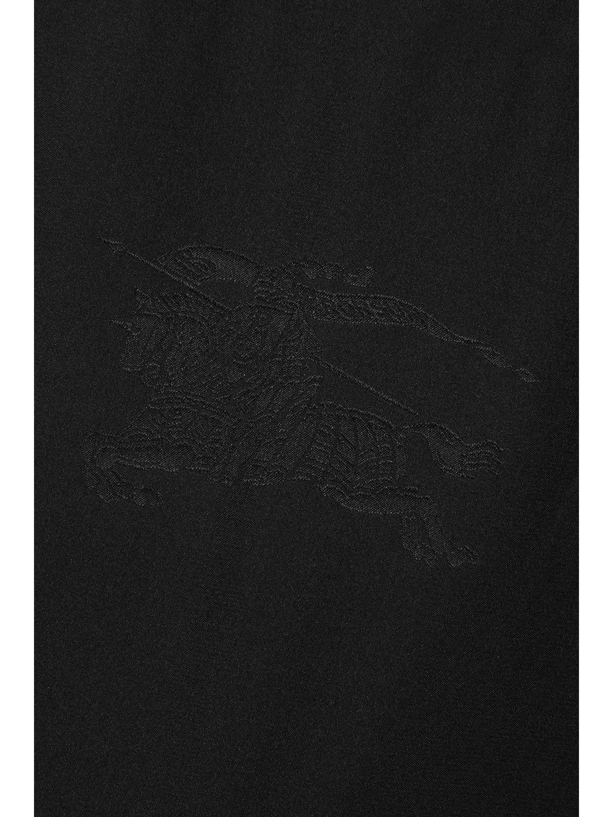 BURBERRY Silk-satin jacquard shirt