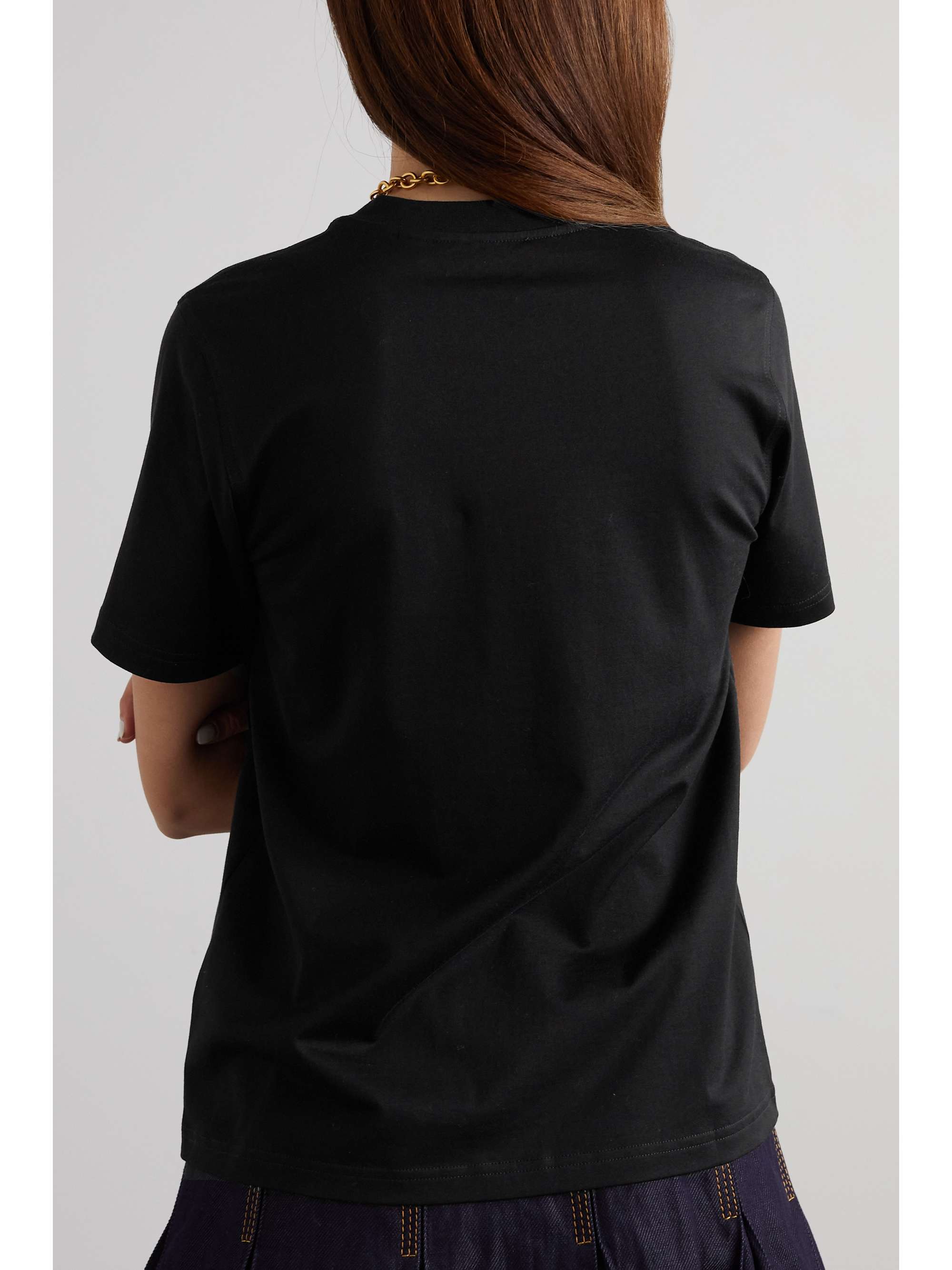 BURBERRY Appliquéd cotton-jersey T-shirt