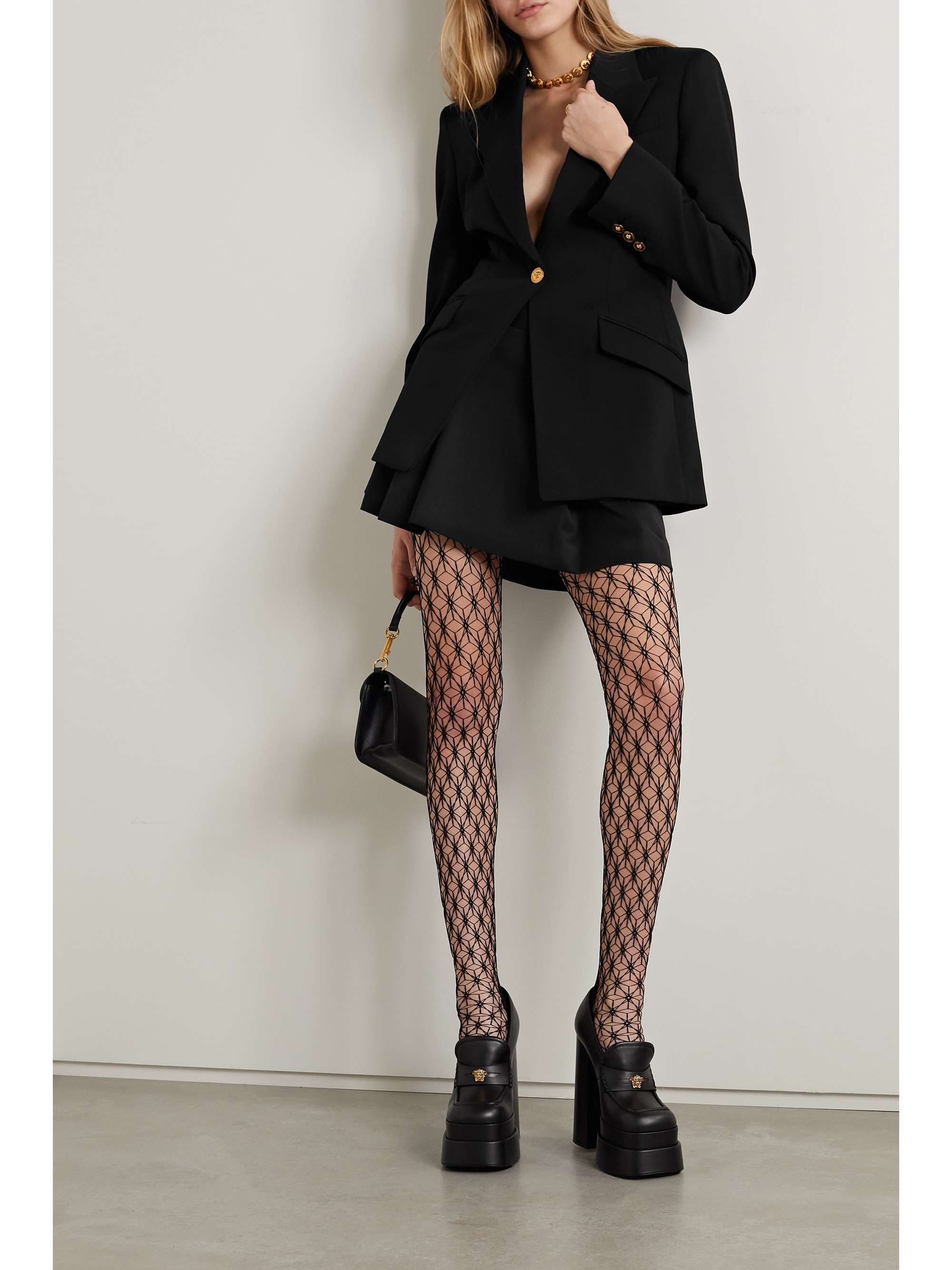 VERSACE Wool-blend blazer